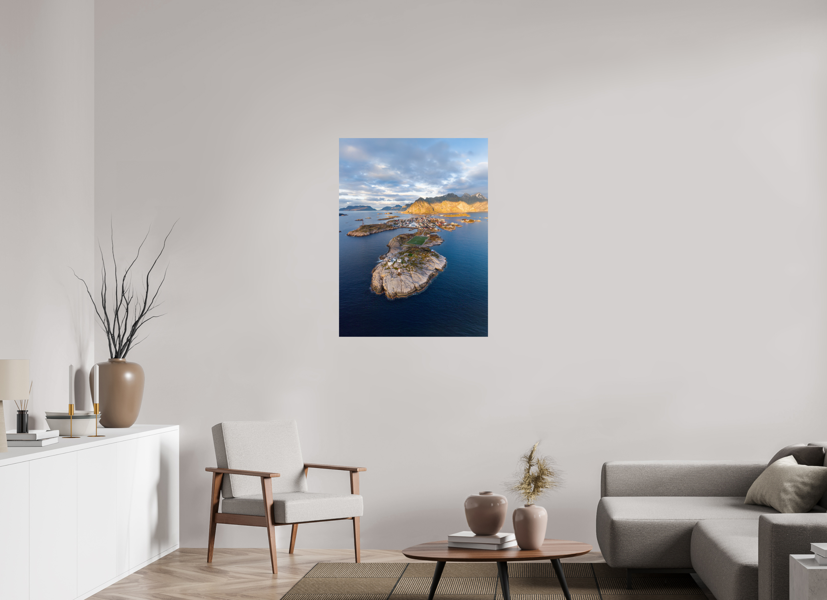 75 x 100 cm, Fine Art Print auf Alu-Dibond Norwegian Mosaic