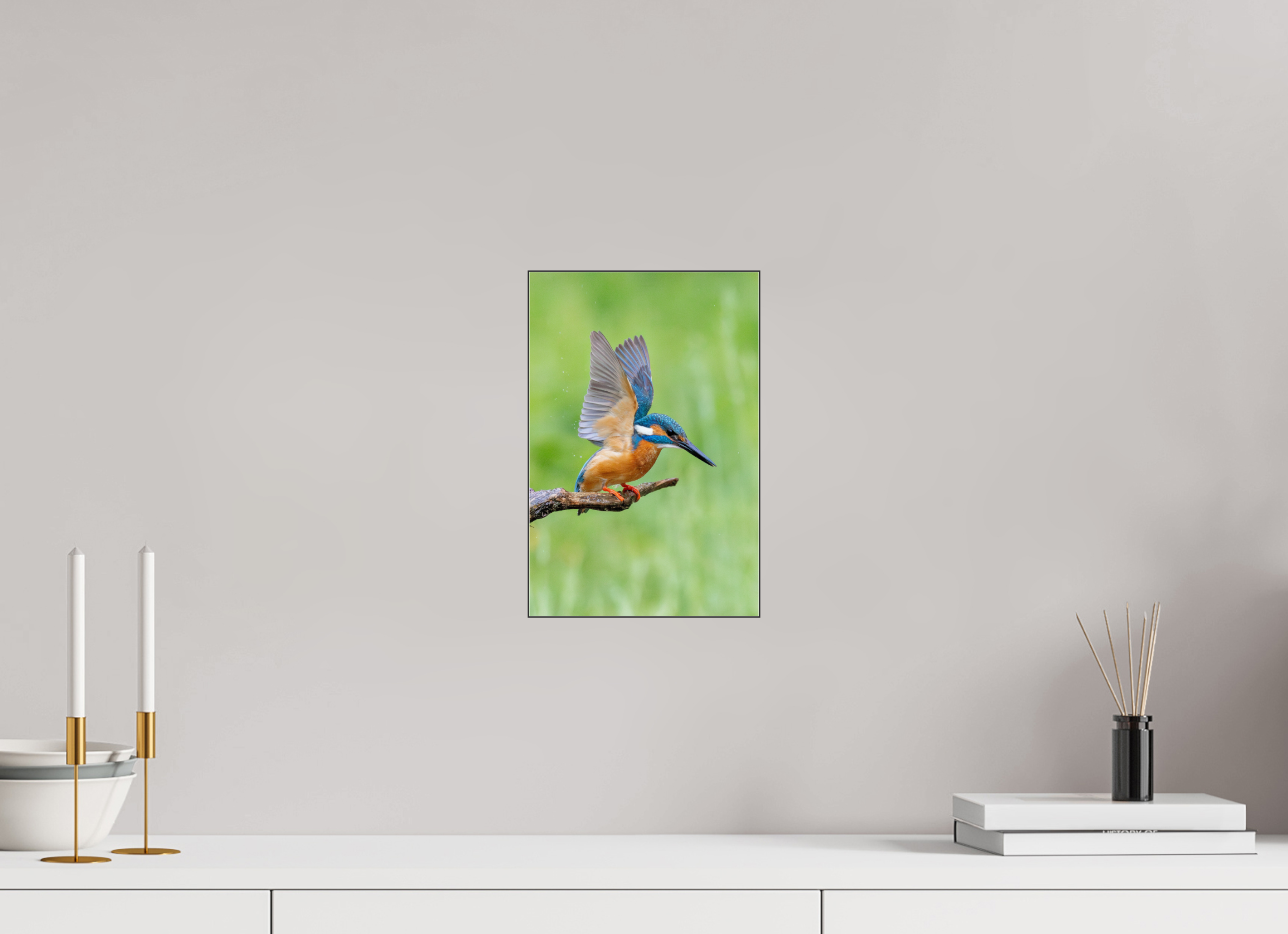 20 x 30 cm, Foto-Abzug hinter Acrylglas glänzend Emerald Wings