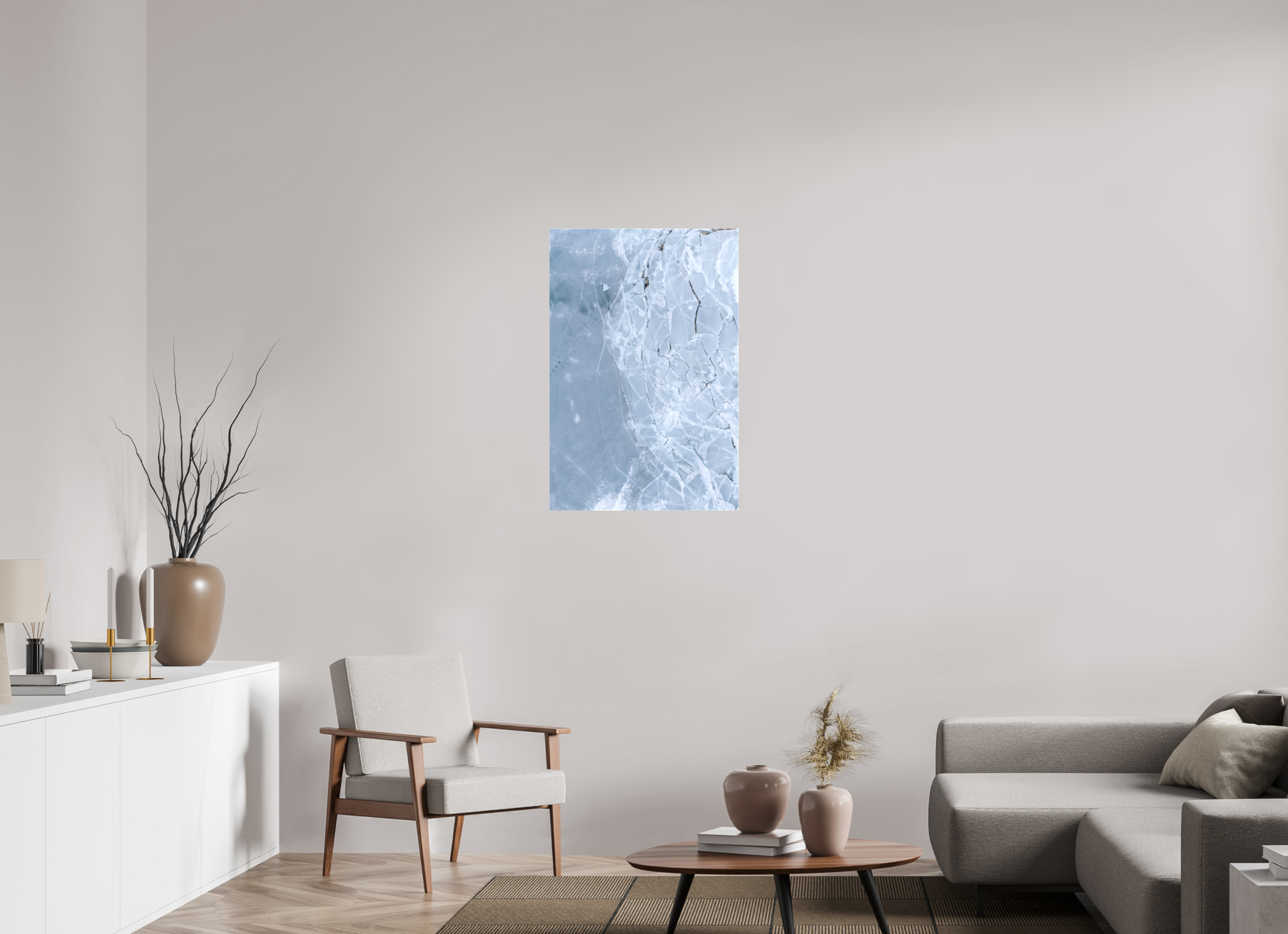60 x 90 cm, Leinwand Shattered Surface