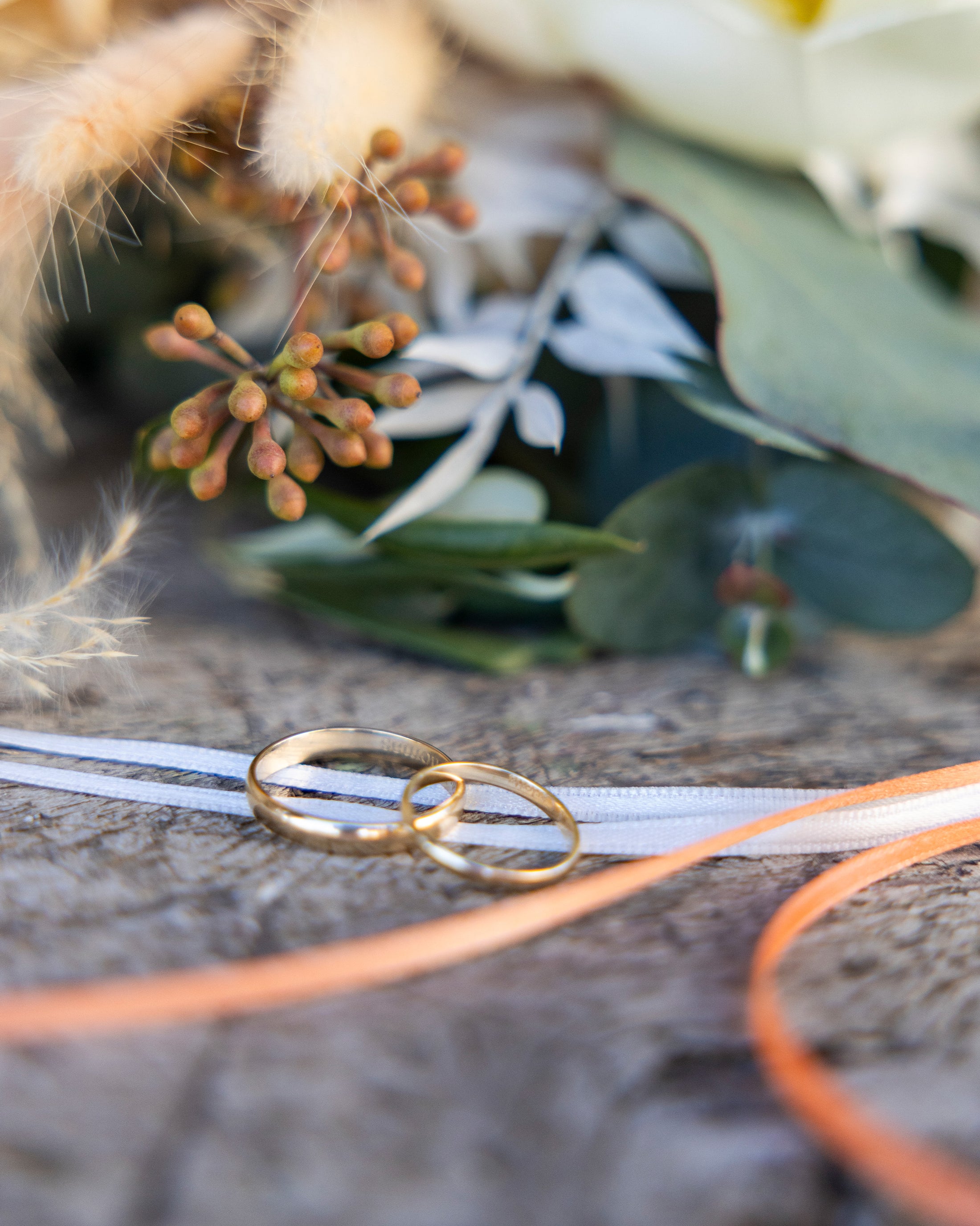 Ringe als Detail bei einer Hochzeitsreportage