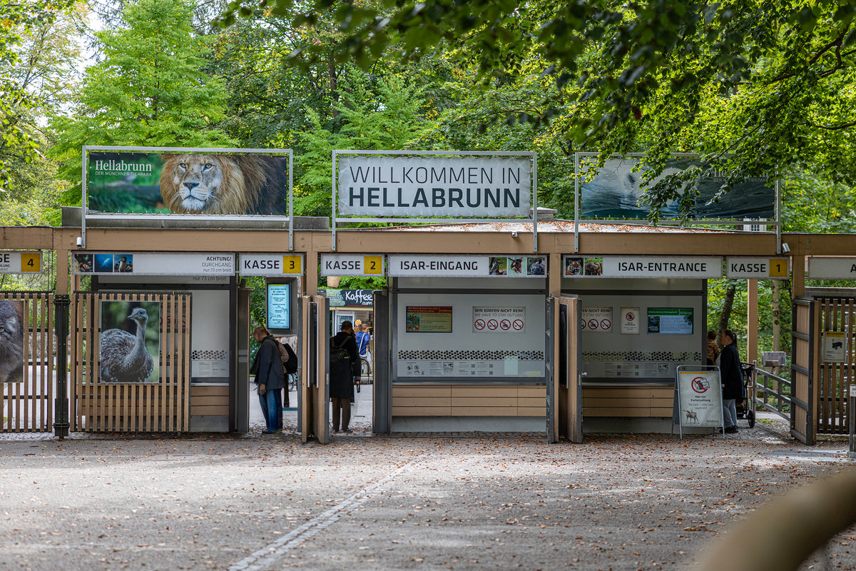 Eingang Tierpark Hellabrunn - Fotokurs