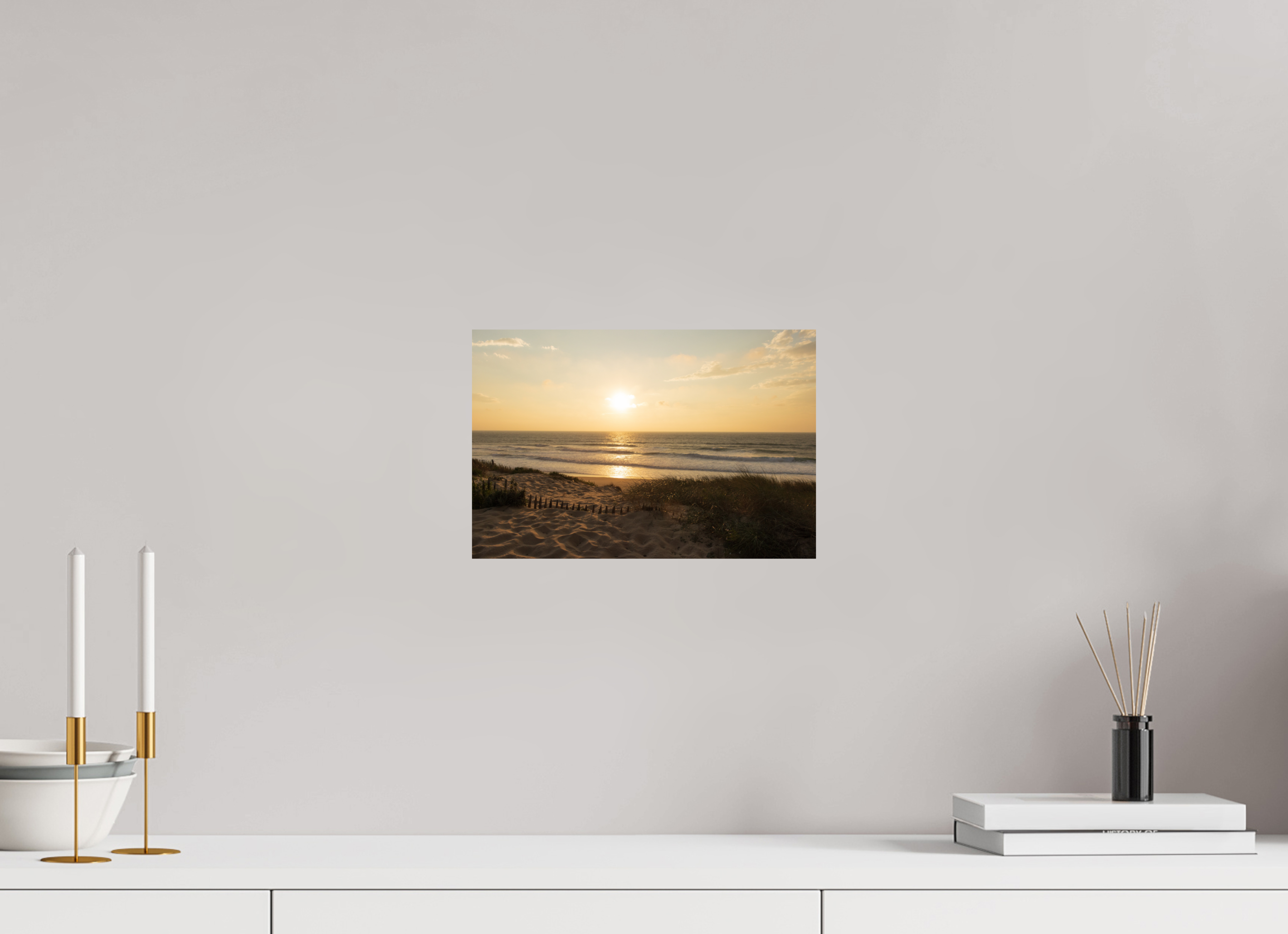 30 x 20 cm, Fine Art Print auf Alu-Dibond Atlantic Glow