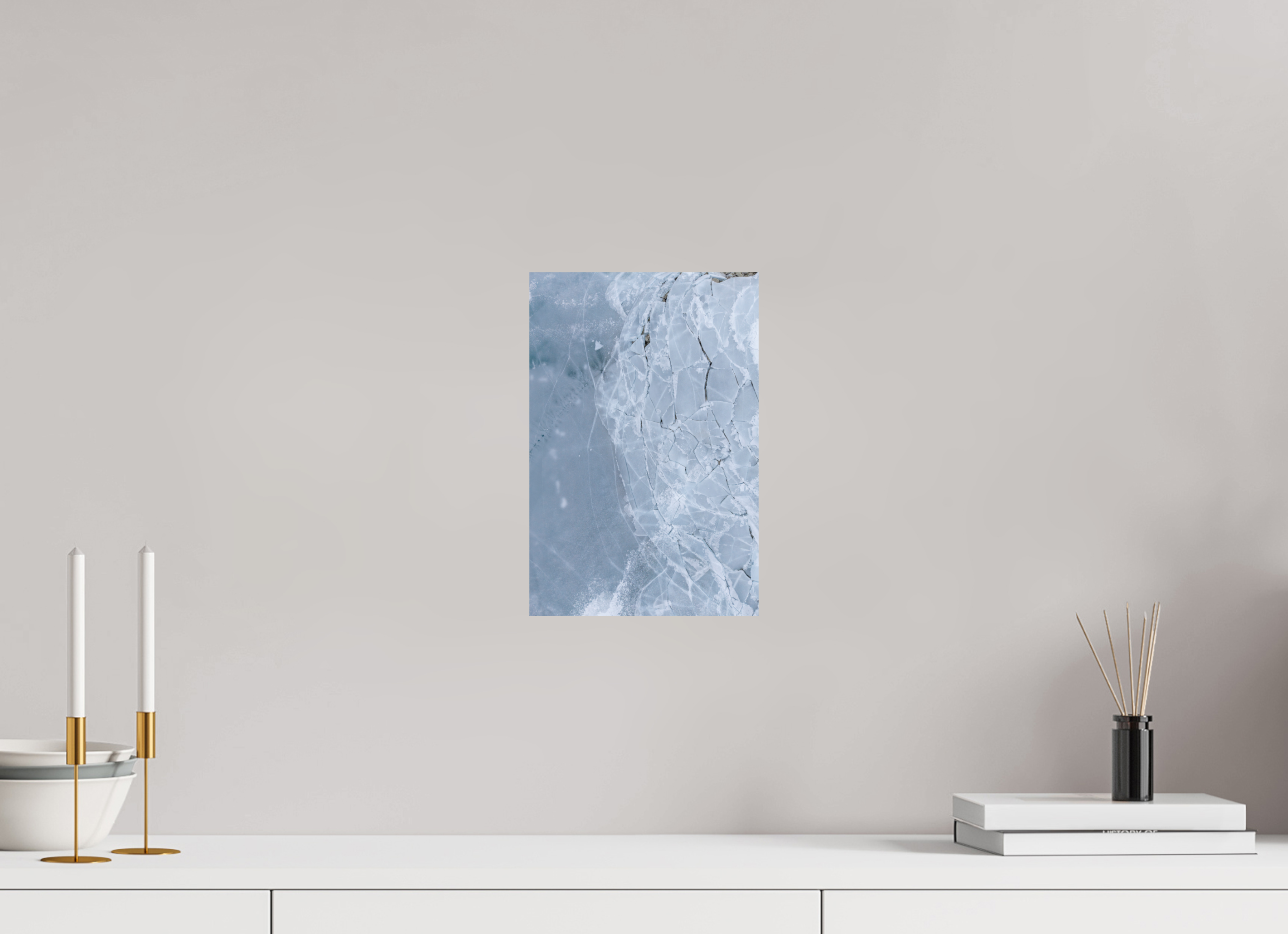 20 x 30 cm, Fine Art Print auf Alu-Dibond Shattered Surface
