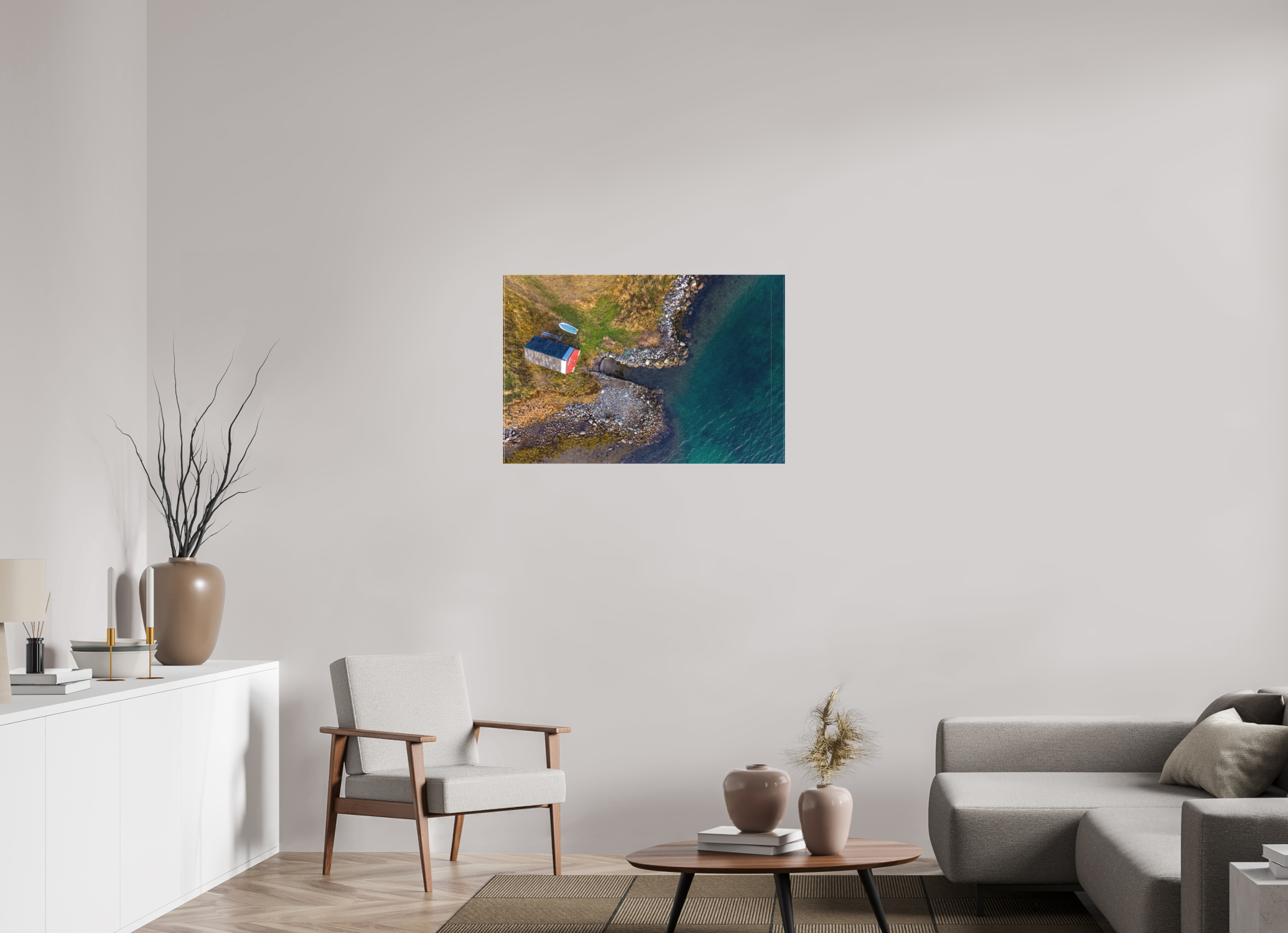 90 x 60 cm, Leinwand Lakeside Shack