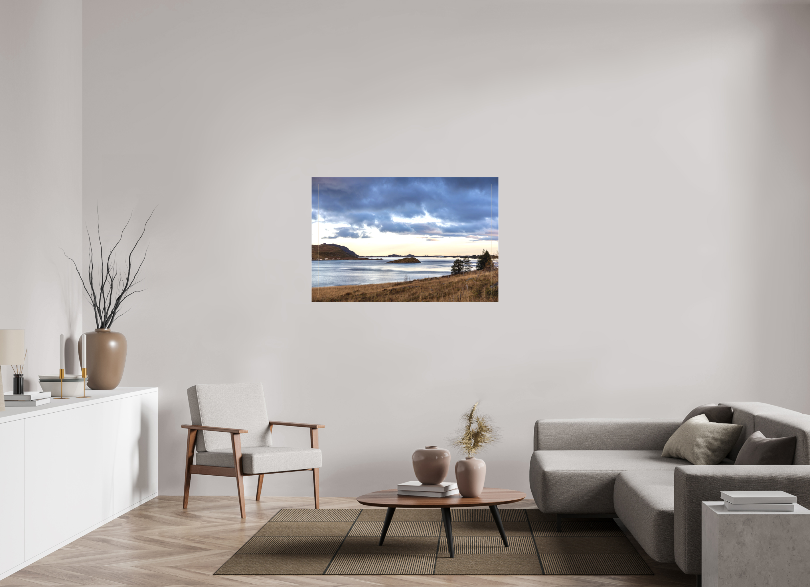 120 x 80 cm, Leinwand Evening Shore