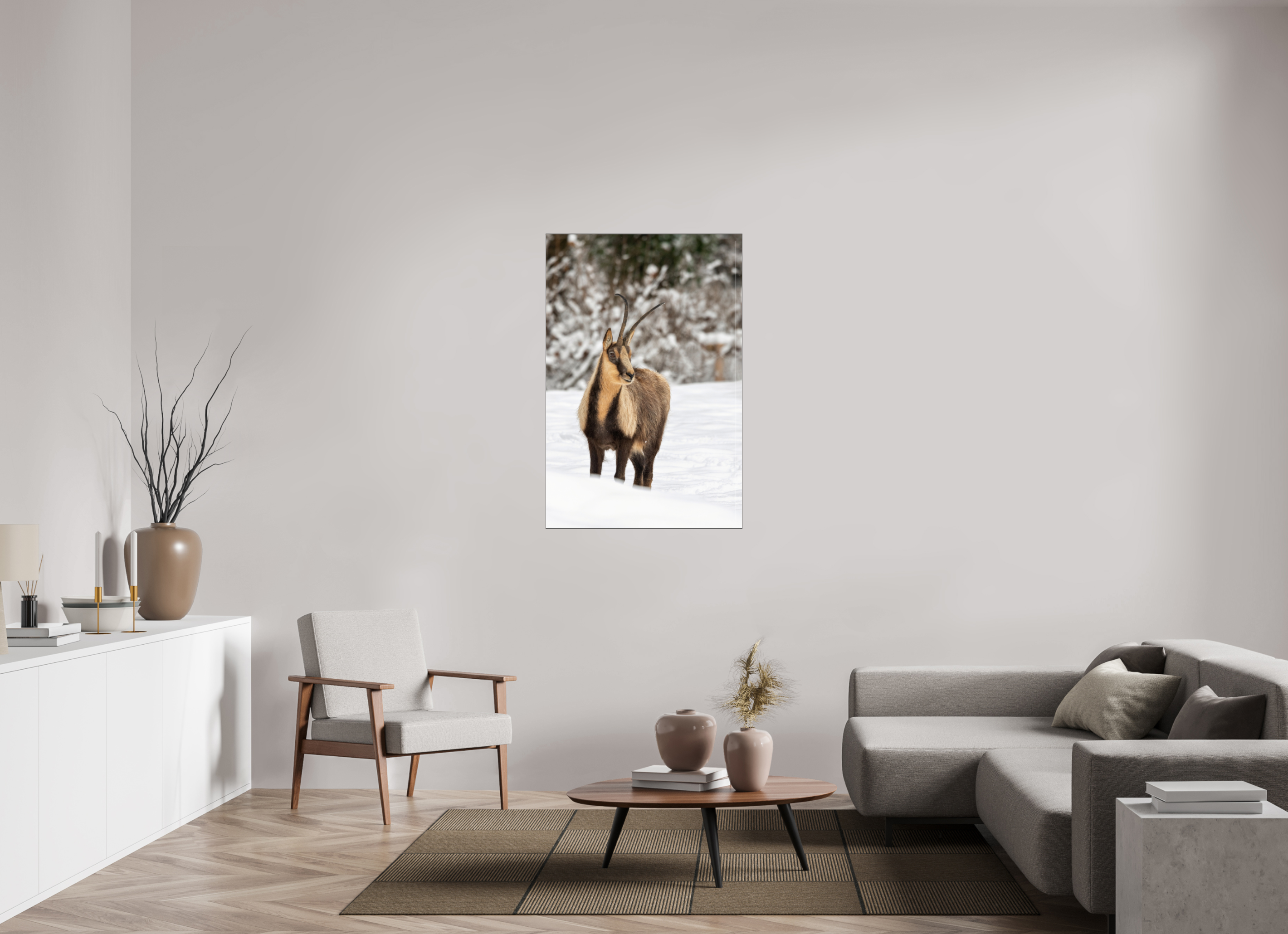80 x 120 cm, Foto-Abzug hinter Acrylglas glänzend Alpine Grace