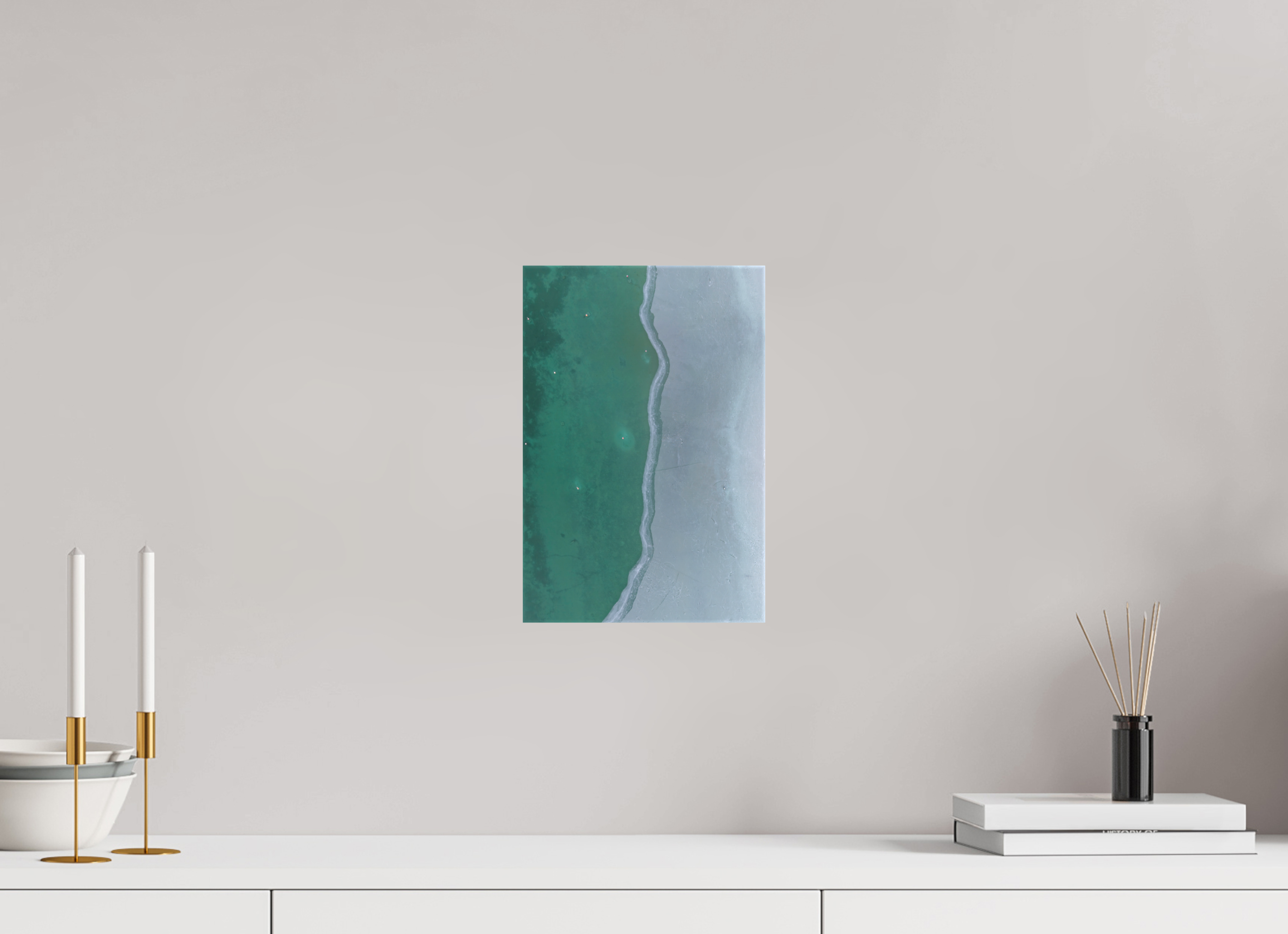 20 x 30 cm, Leinwand Frozen Divide