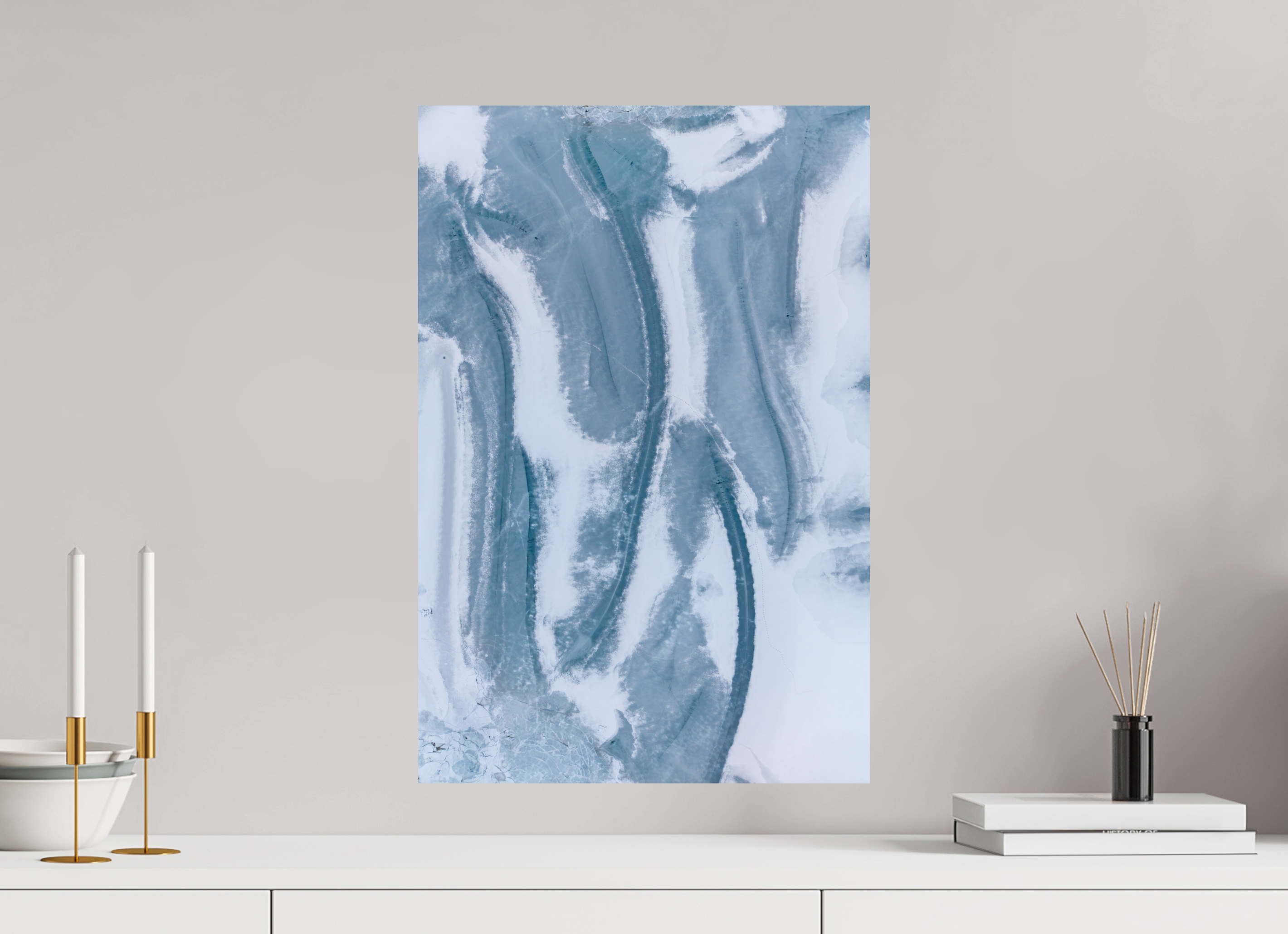 40 x 60 cm, Fine-Art Print Matt Ice Canvas