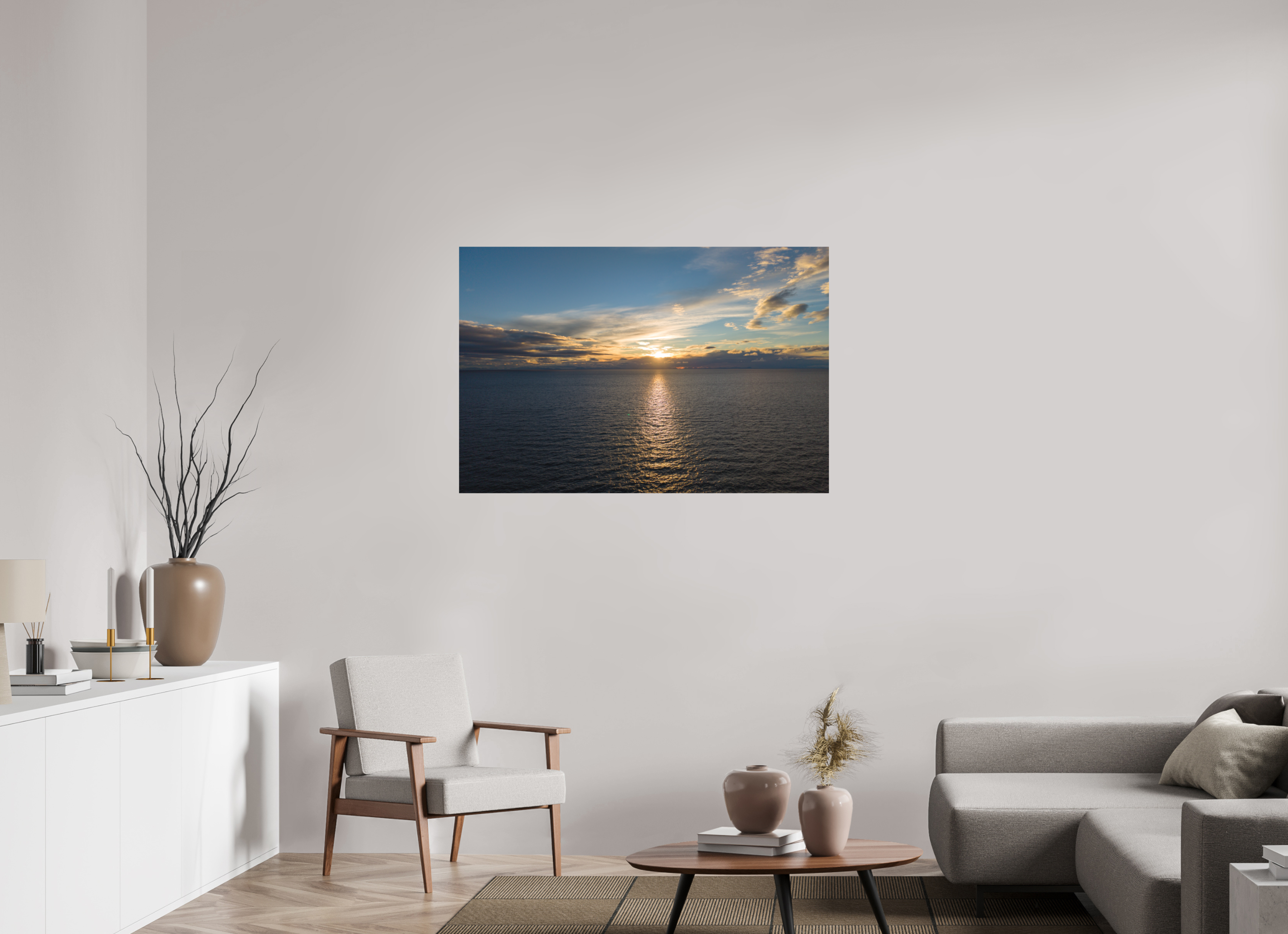 120 x 80 cm, Fine-Art Matt Ocean Sunrise