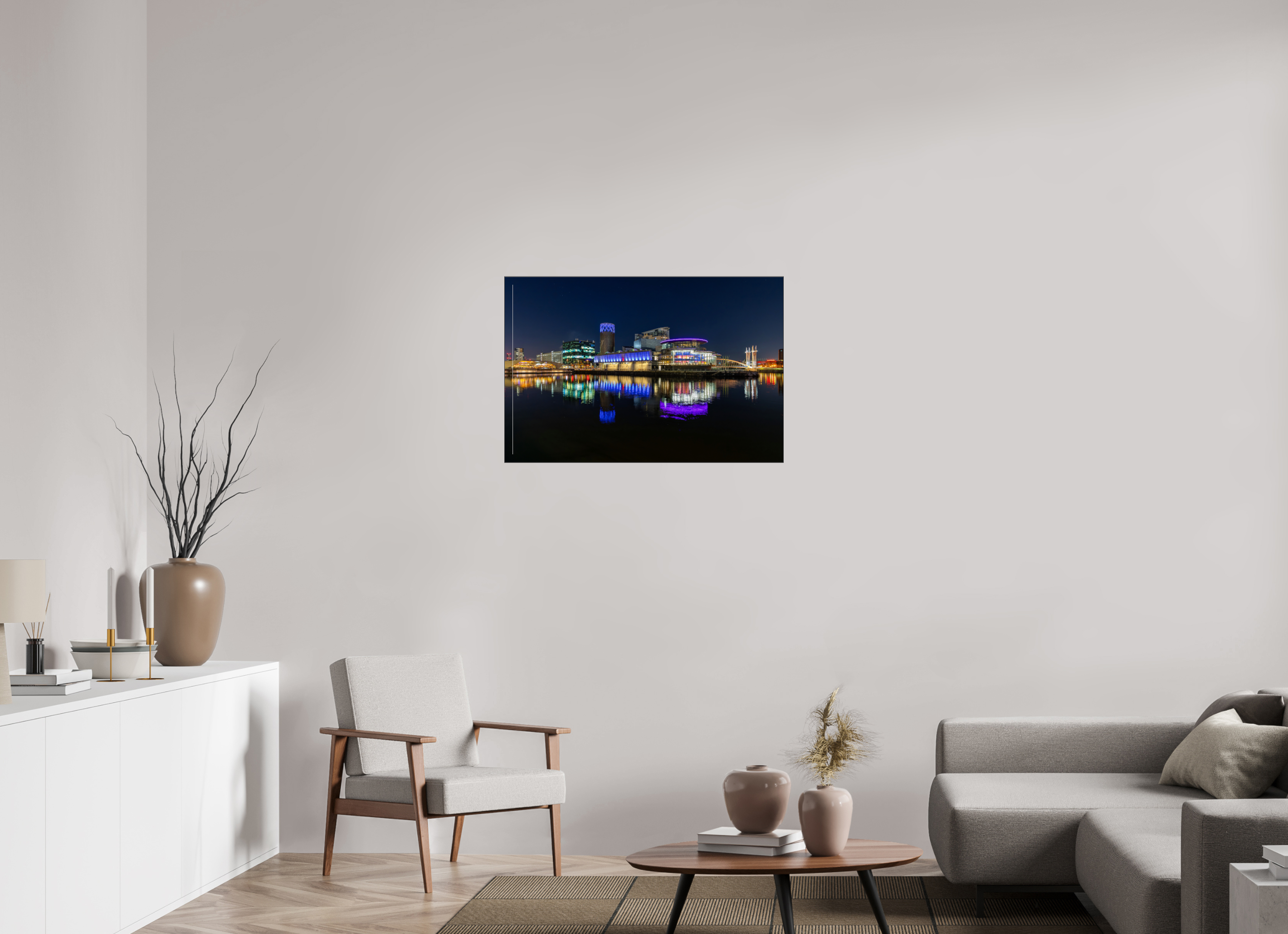 90 x 60 cm, Foto-Abzug hinter Acrylglas glänzend Urban Reflections
