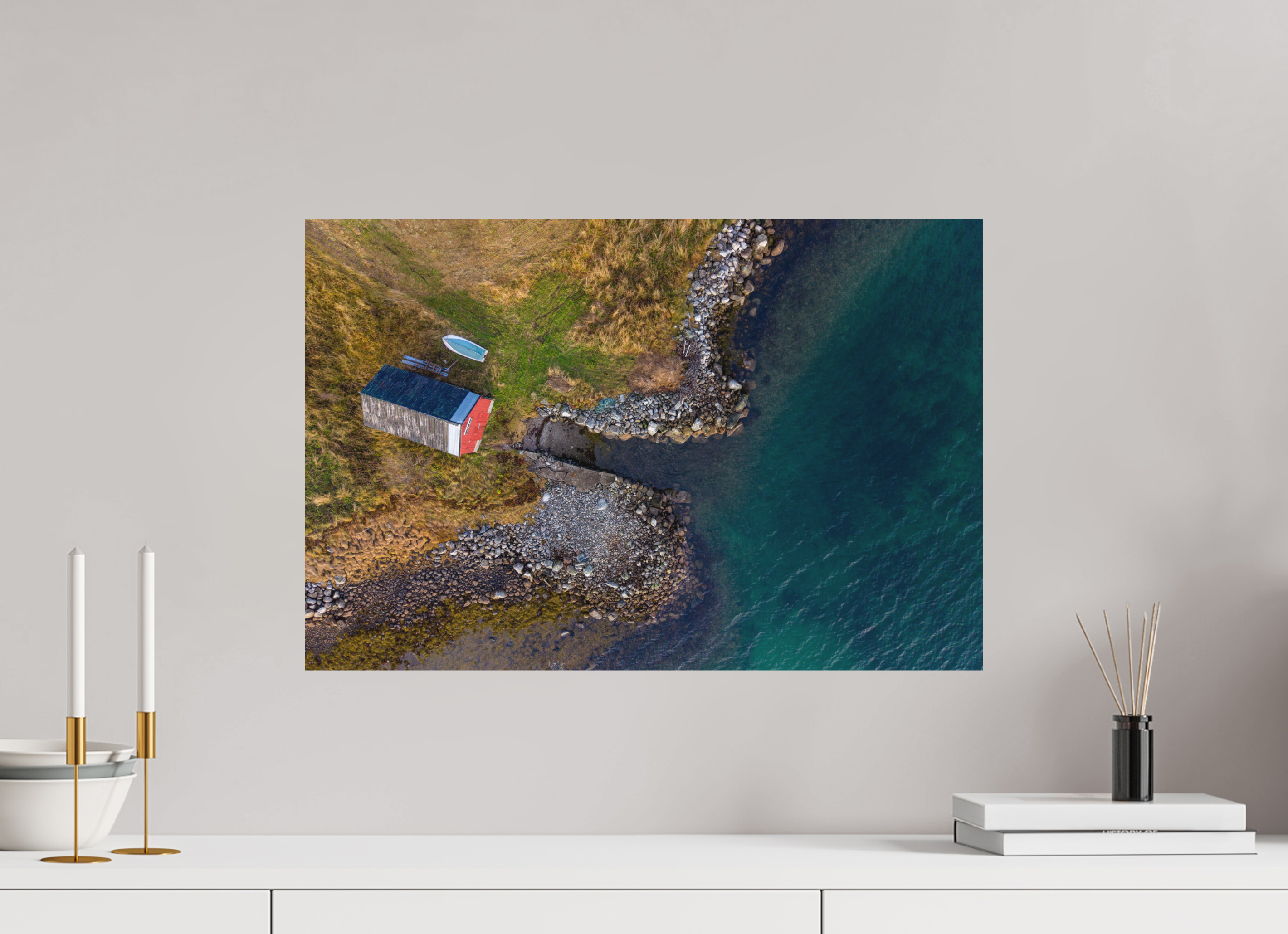 60 x 40 cm, Fine-Art Matt Lakeside Shack
