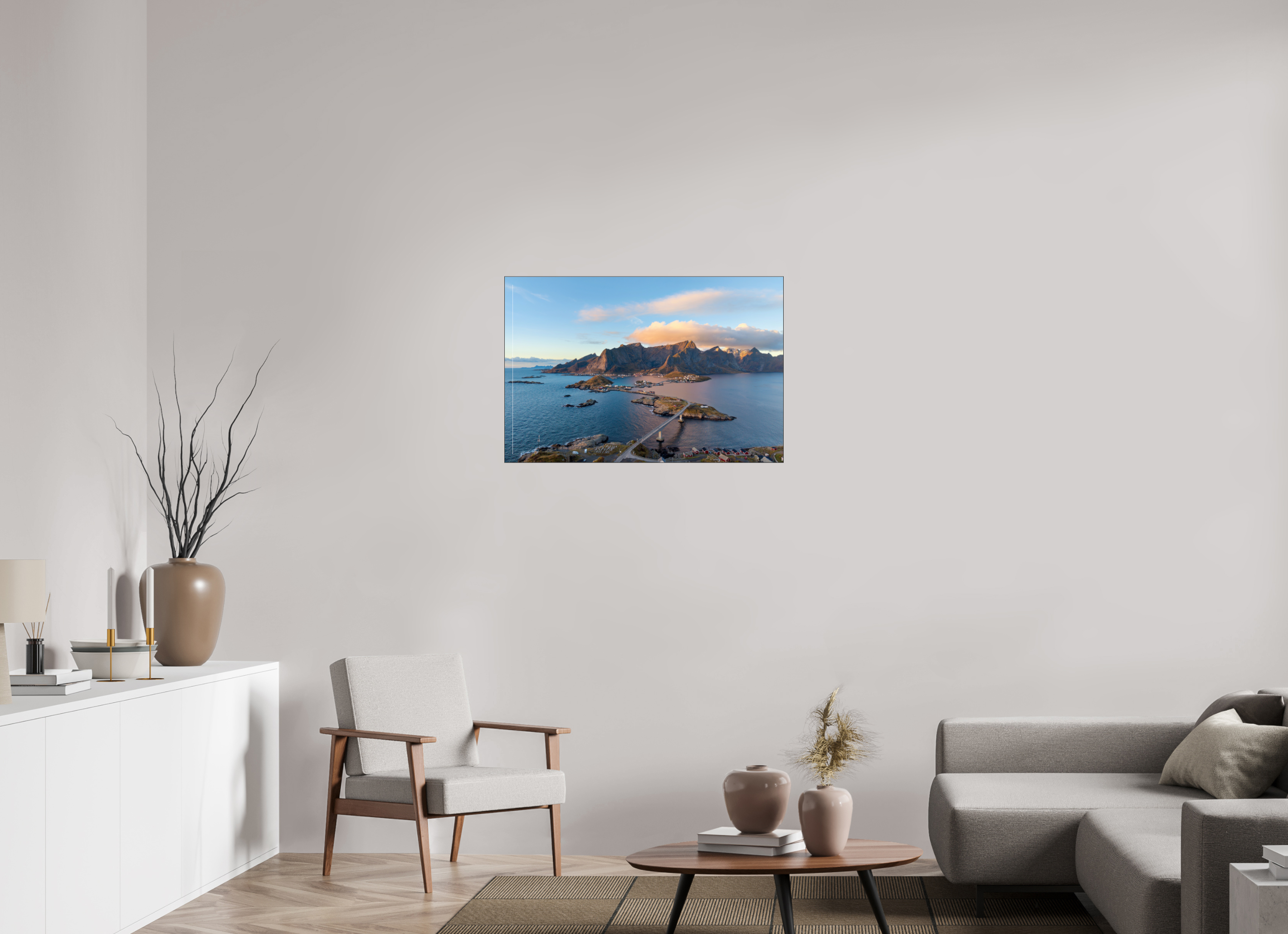 90 x 60 cm, Foto-Abzug hinter Acrylglas glänzend Coastal Link