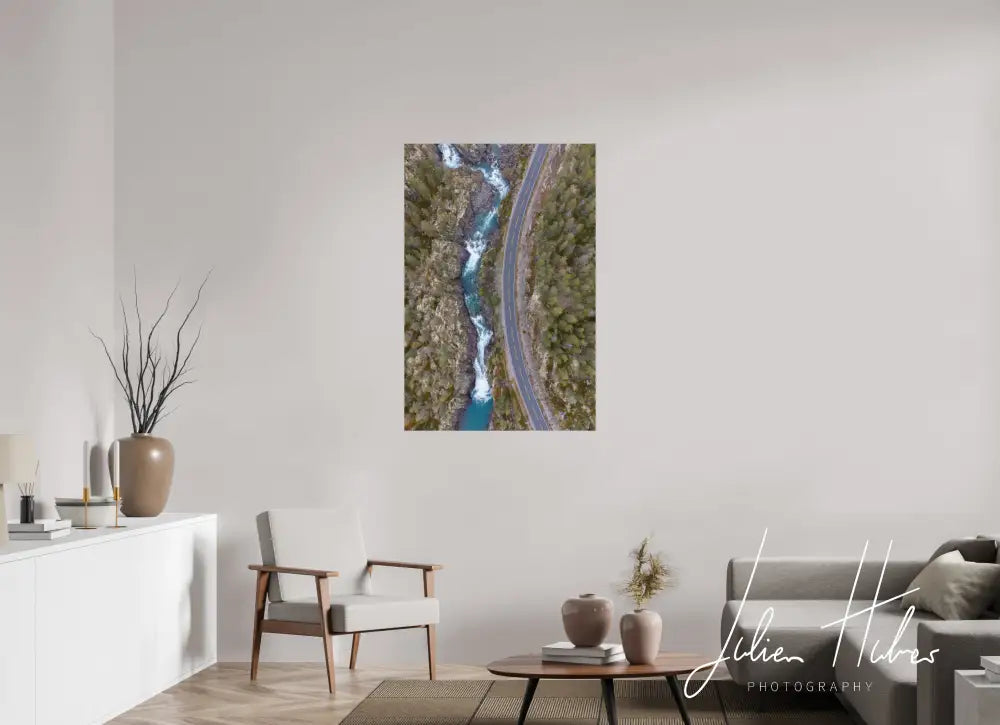 80 x 120 cm, Fine-Art Matt Aerial Rapids