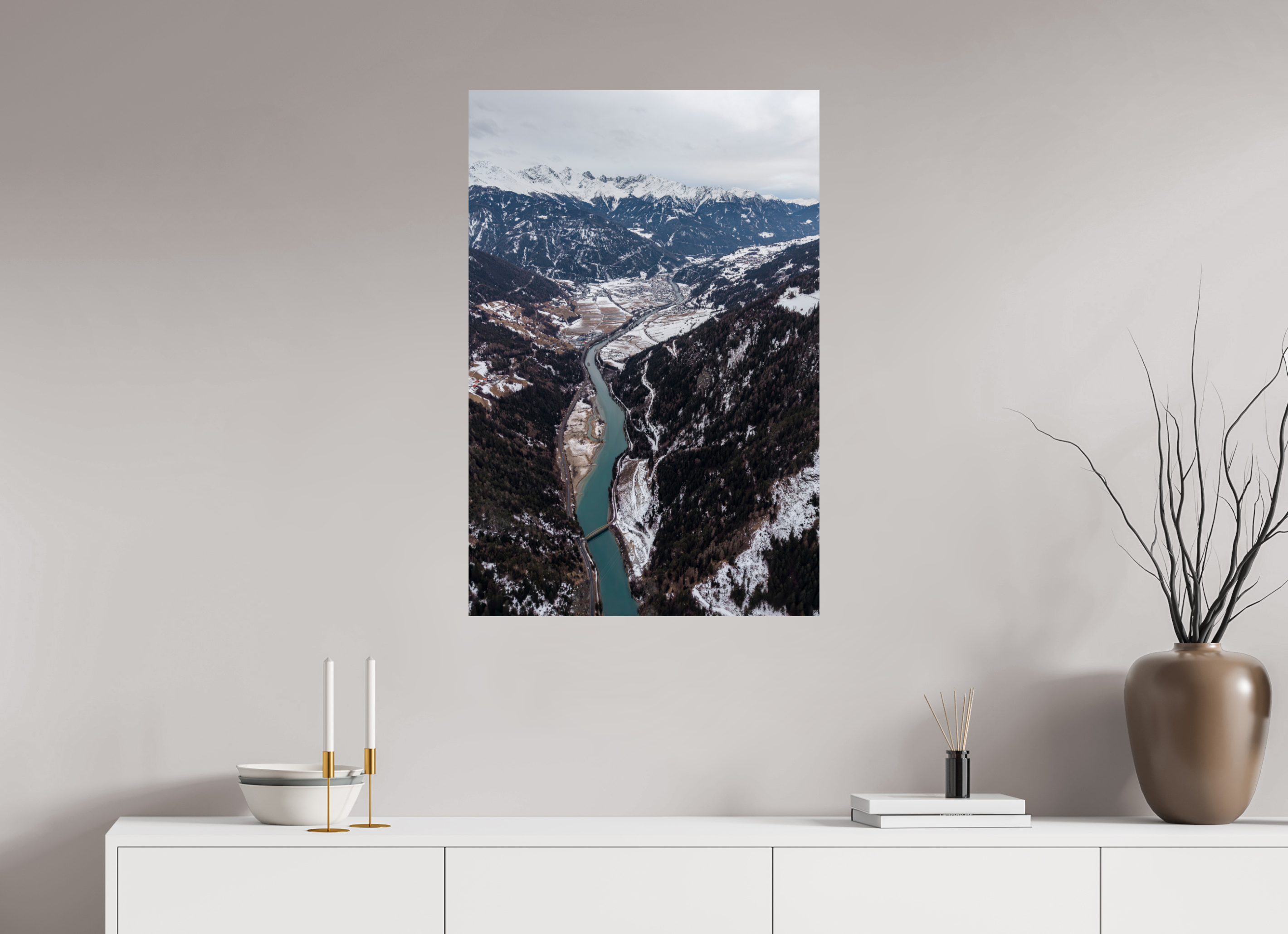60 x 90 cm, Fine Art Print auf Alu-Dibond Valley of Silence