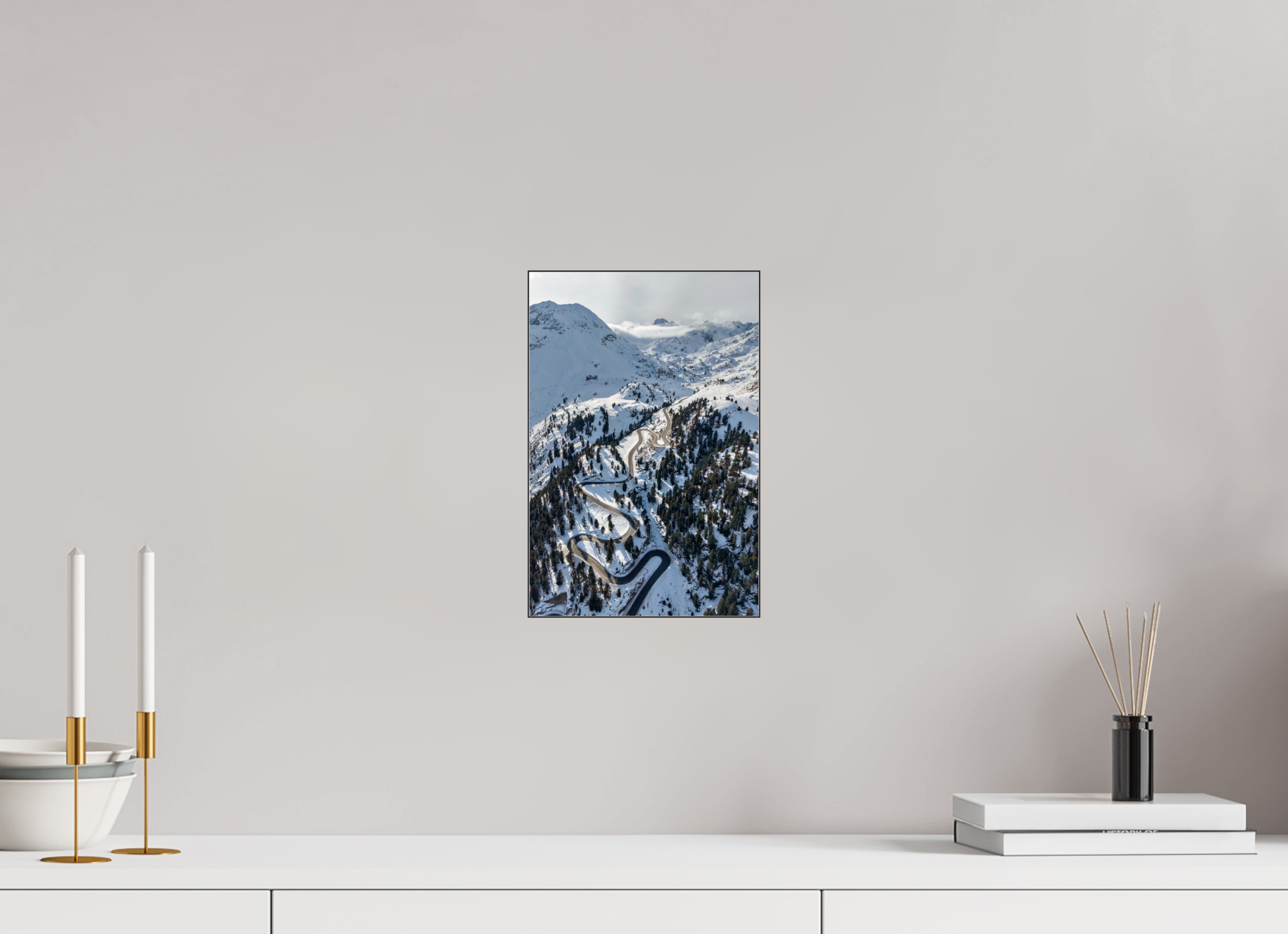 20 x 30 cm, Foto-Abzug hinter Acrylglas glänzend Road to the Summit