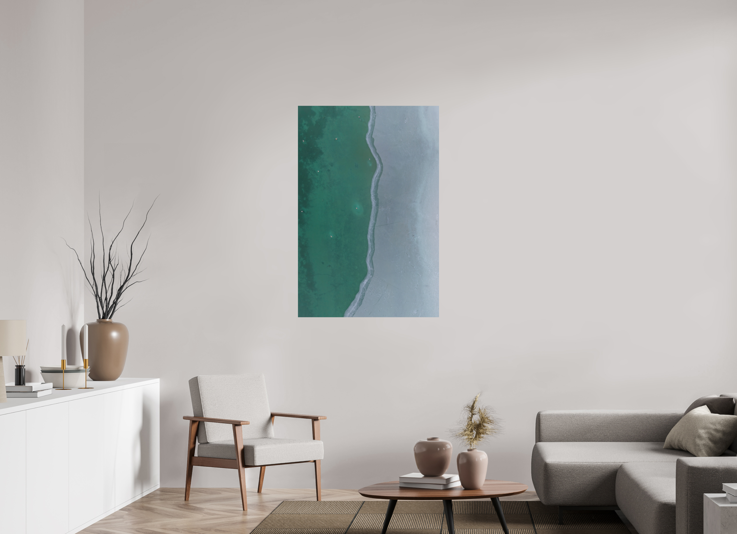 80 x 120 cm, Fine-Art Print Matt Frozen Divide