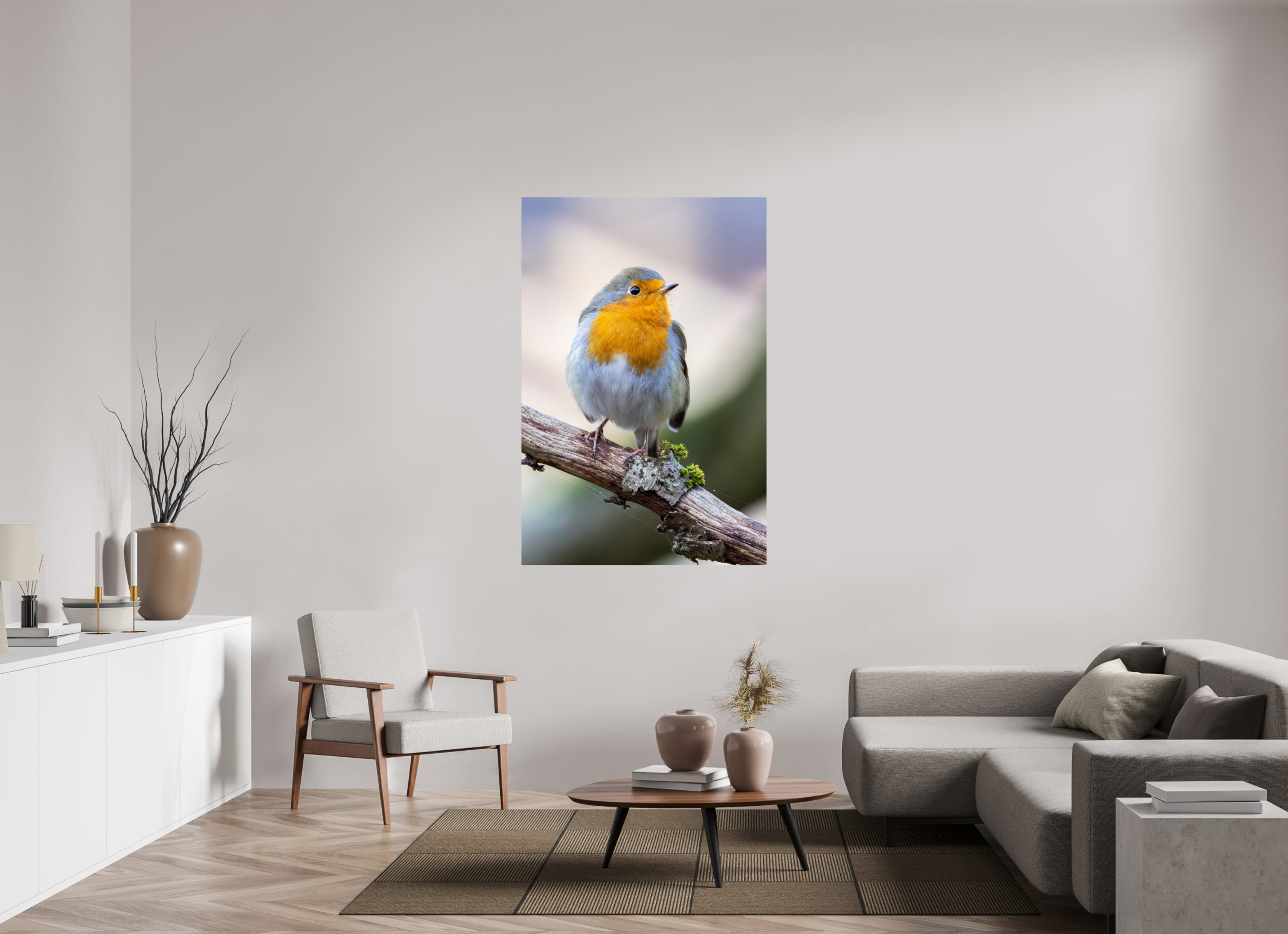 100 x 150 cm, Fine Art Print auf Alu-Dibond Perched in Light
