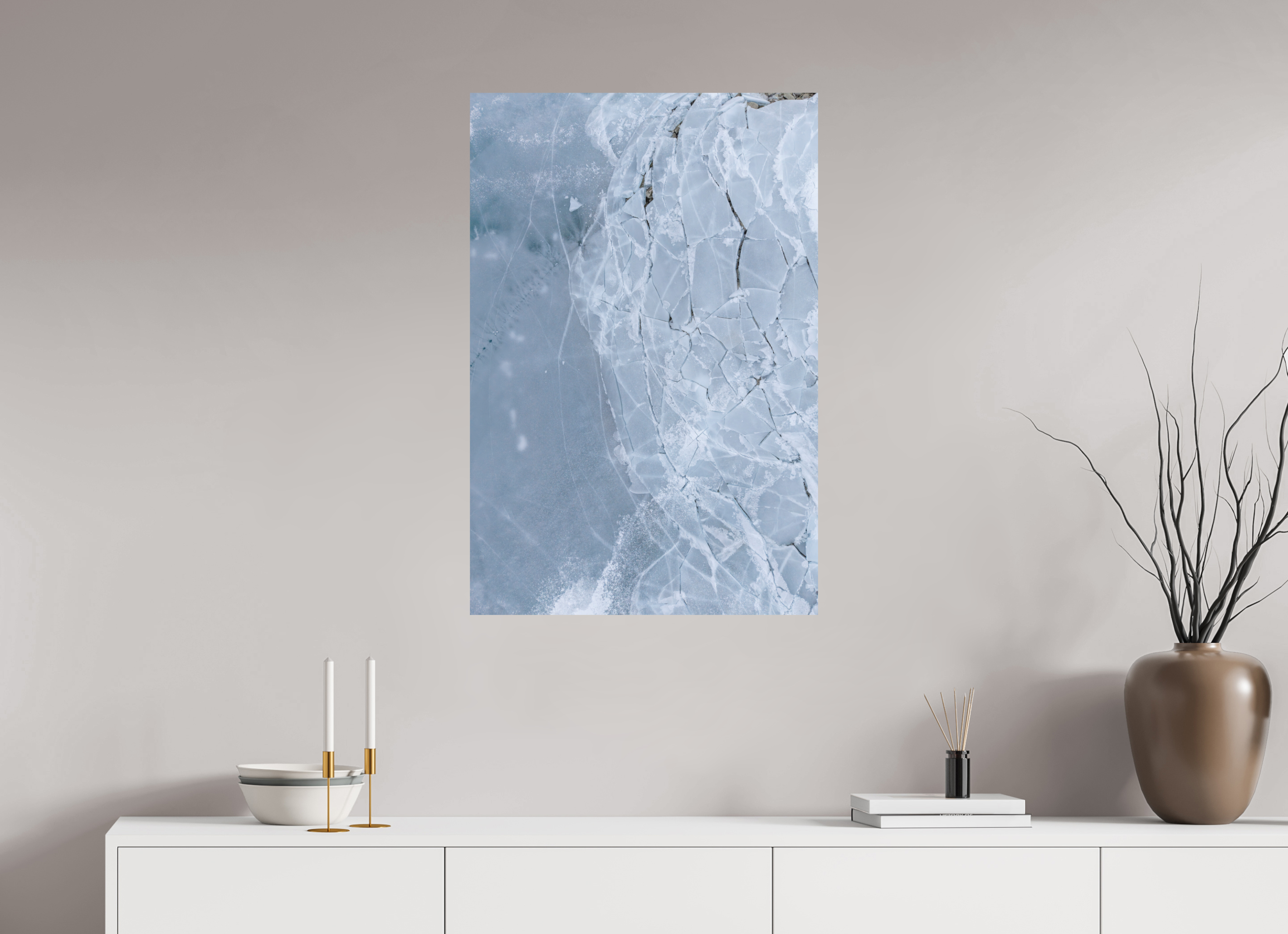 60 x 90 cm, Fine-Art Print Matt Shattered Surface