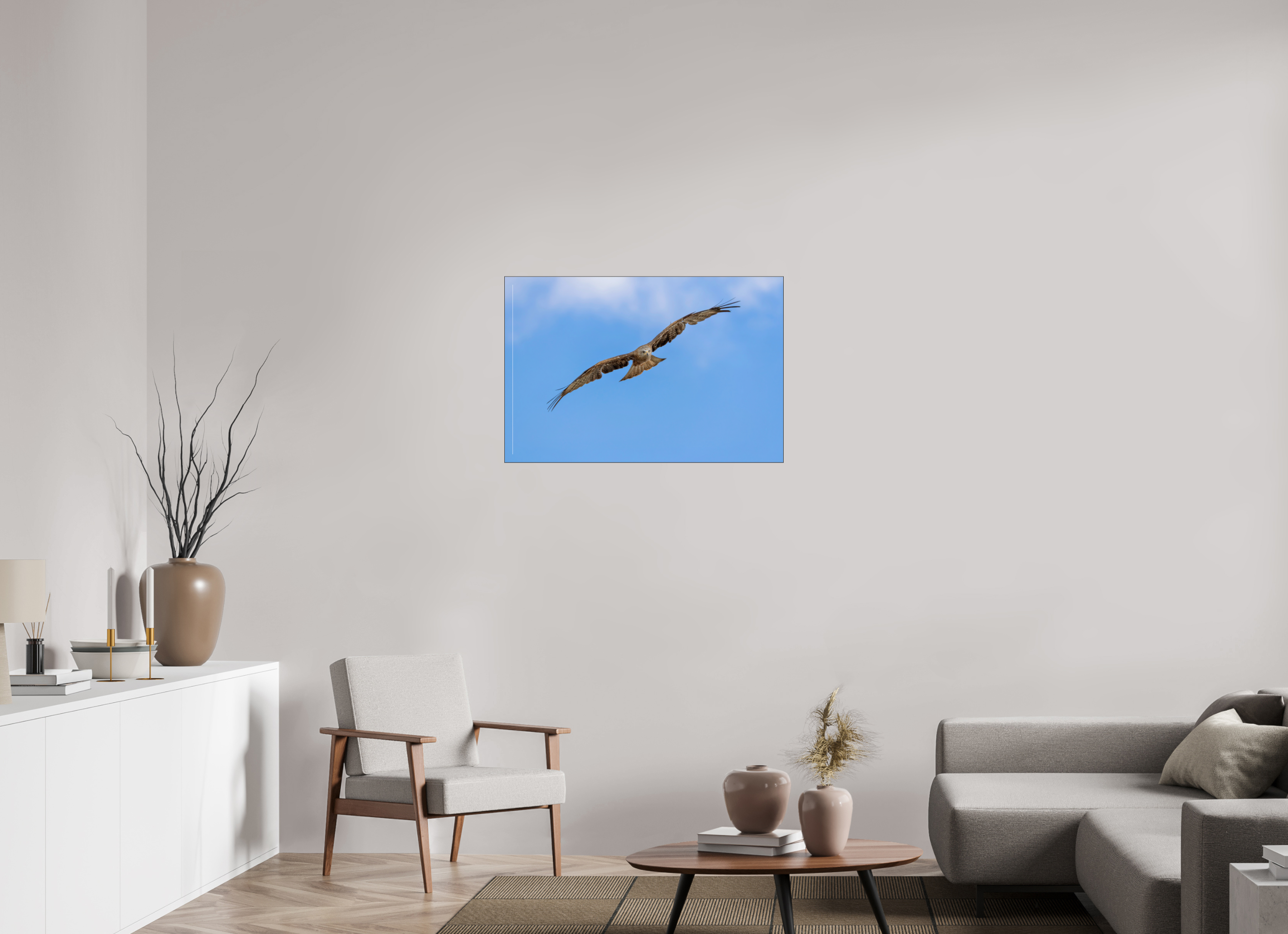 90 x 60 cm, Foto-Abzug hinter Acrylglas glänzend Hunter of the Breeze