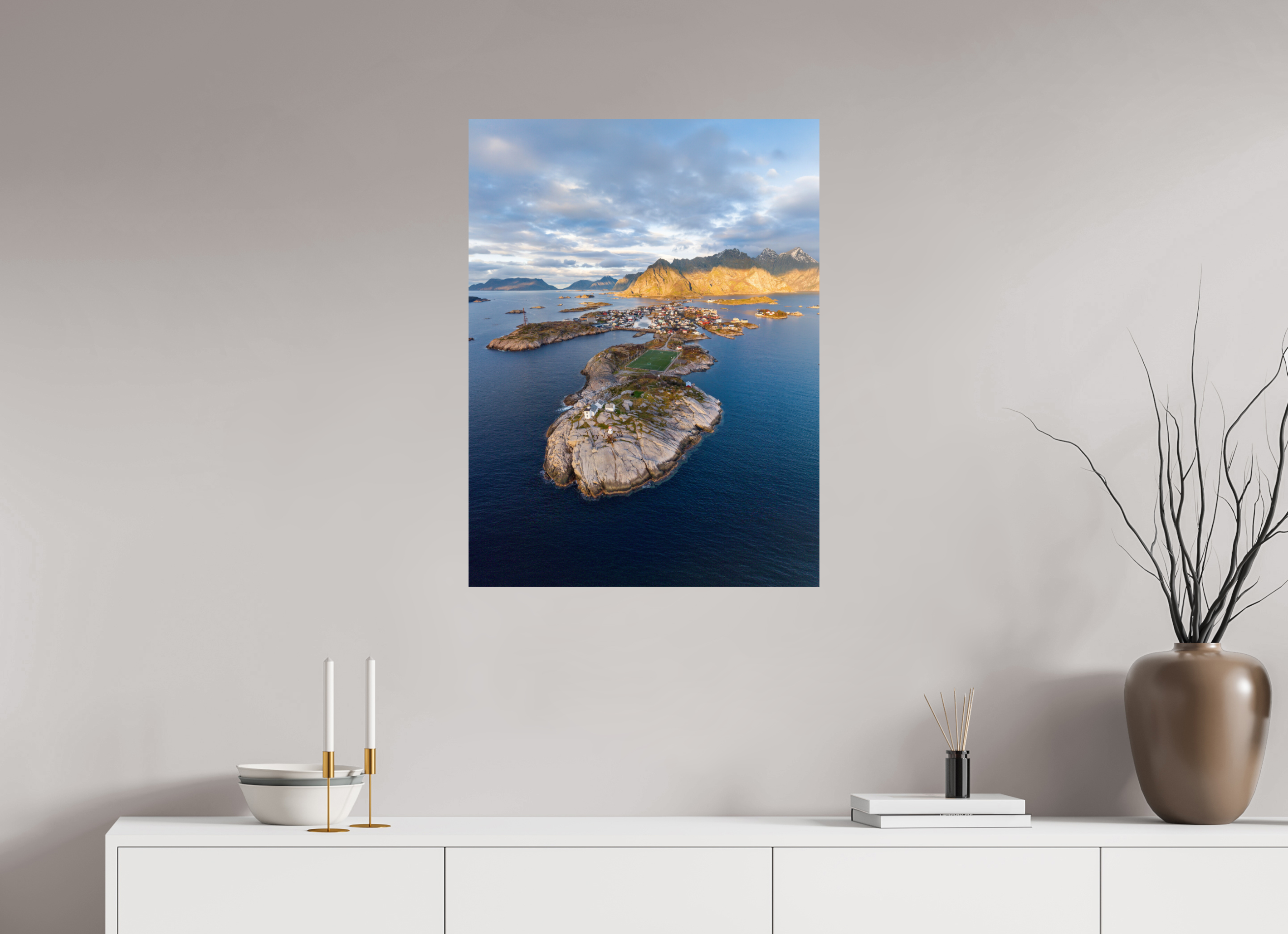 60 x 80 cm, Fine Art Print auf Alu-Dibond Norwegian Mosaic