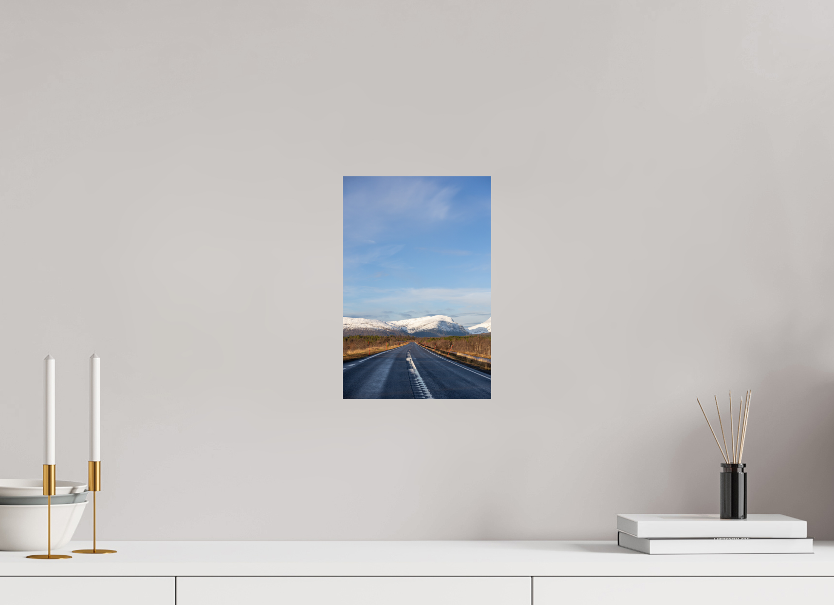 20 x 30 cm, Fine Art Print auf Alu-Dibond Path to the Peaks