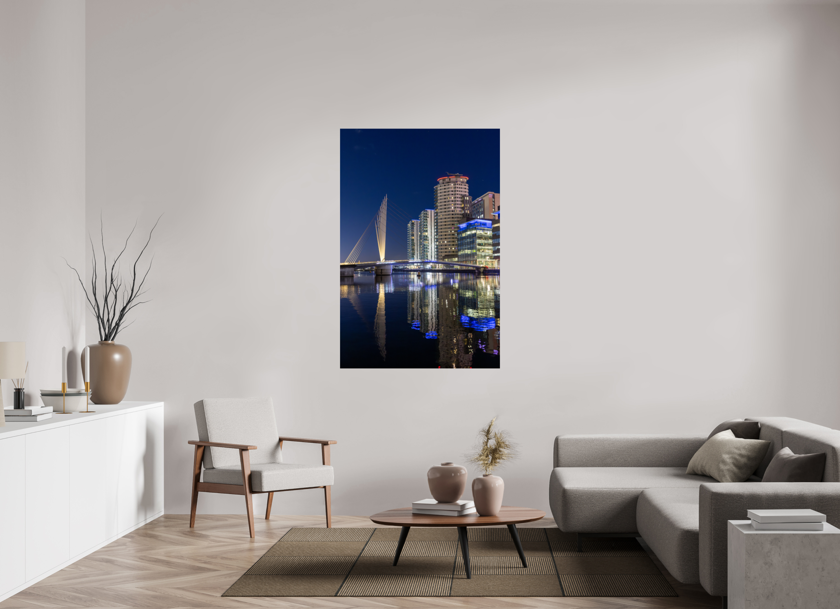 100 x 150 cm, Fine Art Print auf Alu-Dibond Reflected Nights