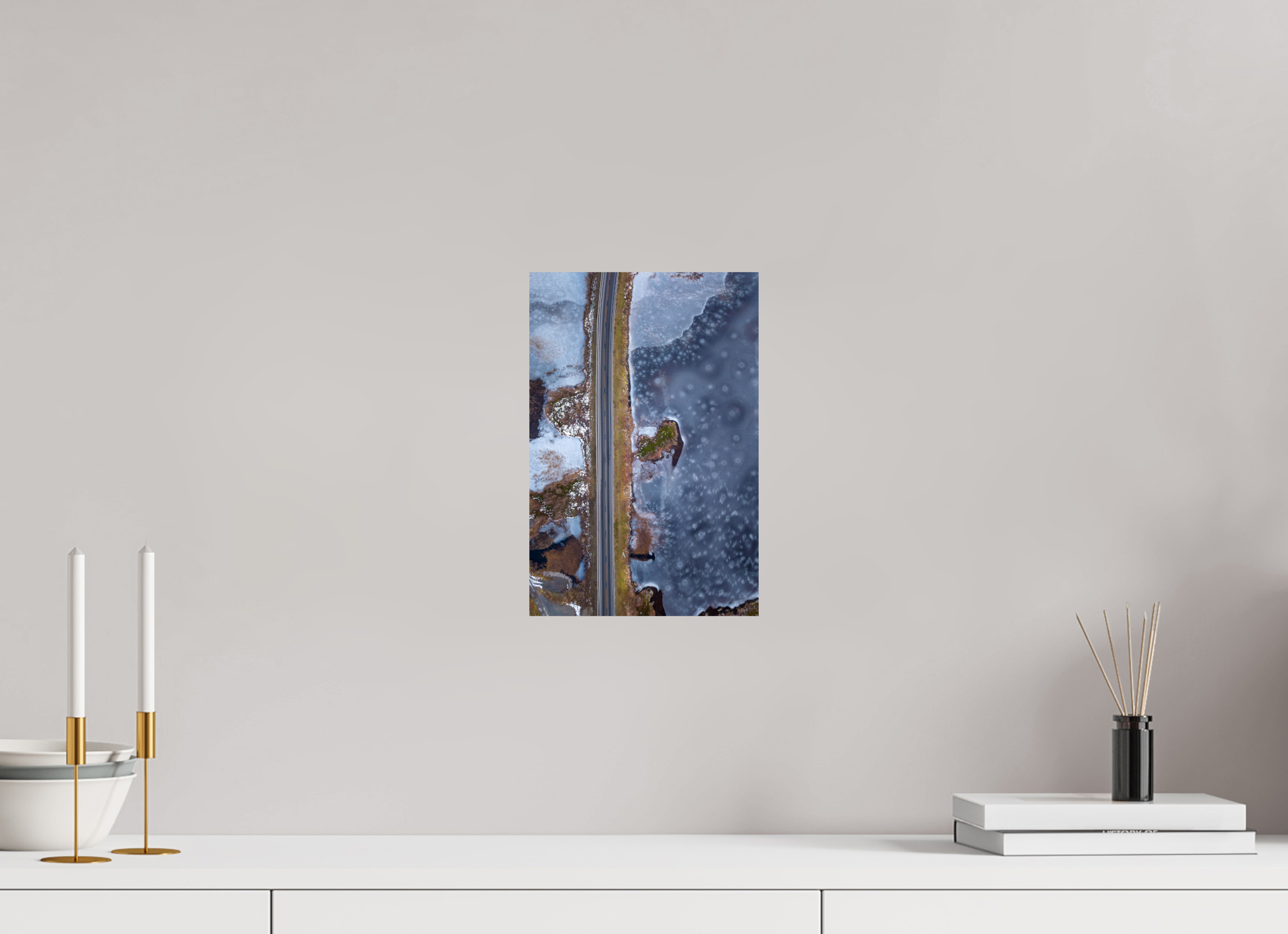 20 x 30 cm, Fine Art Print auf Alu-Dibond Frozen Path