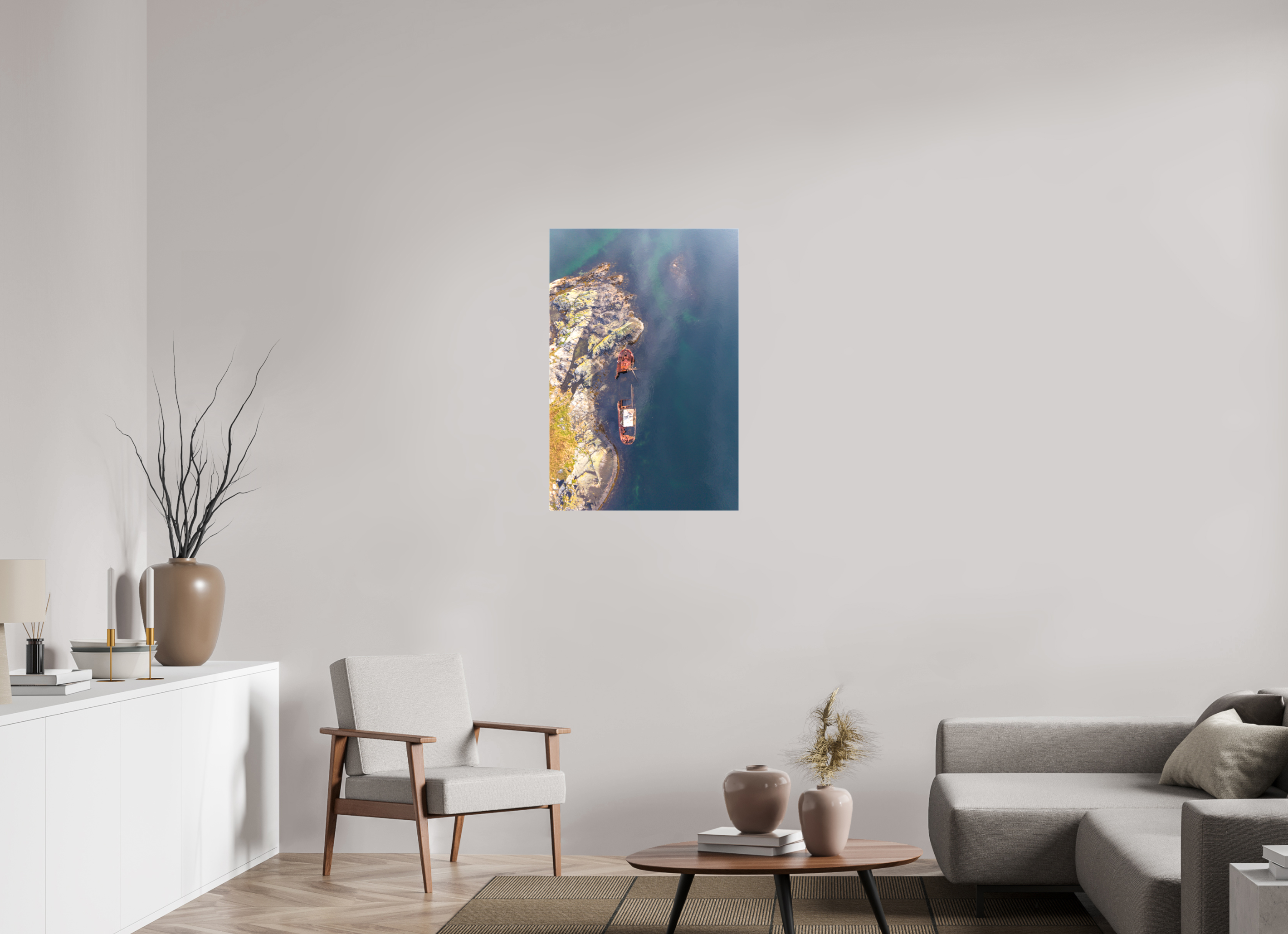 60 x 90 cm, Leinwand Coastal Relic