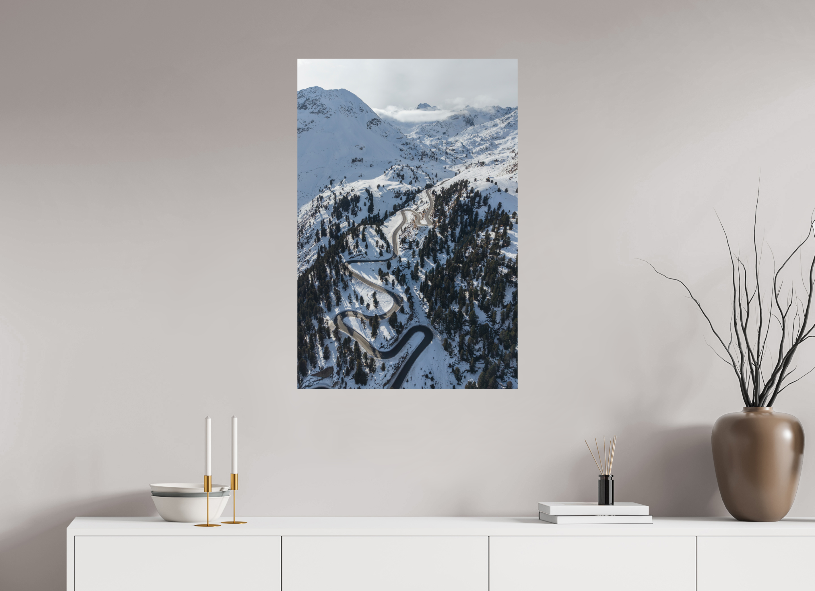 60 x 90 cm, Fine-Art Print Matt Road to the Summit