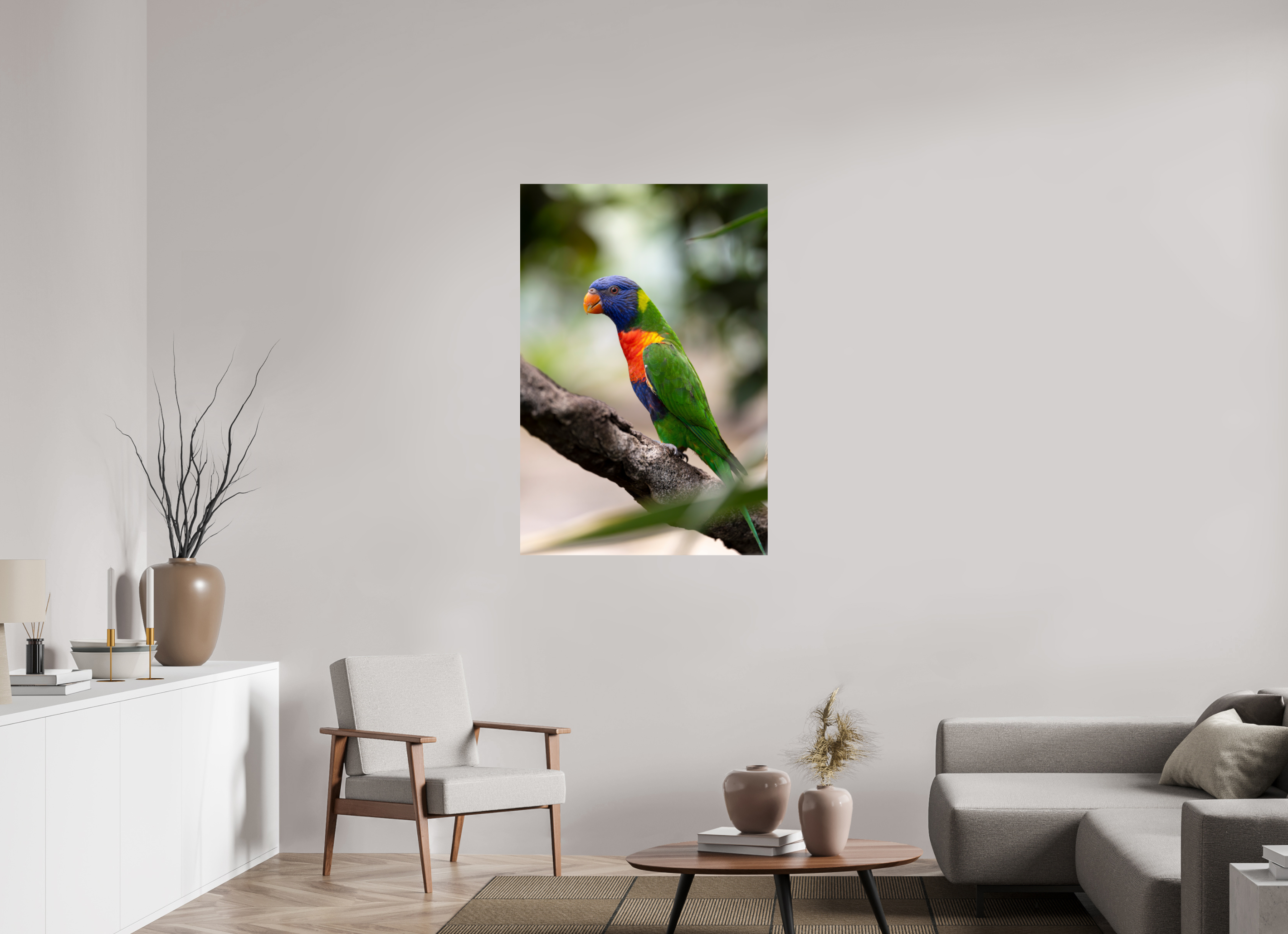 80 x 120 cm, Fine Art Print auf Alu-Dibond Rainbow Spirit
