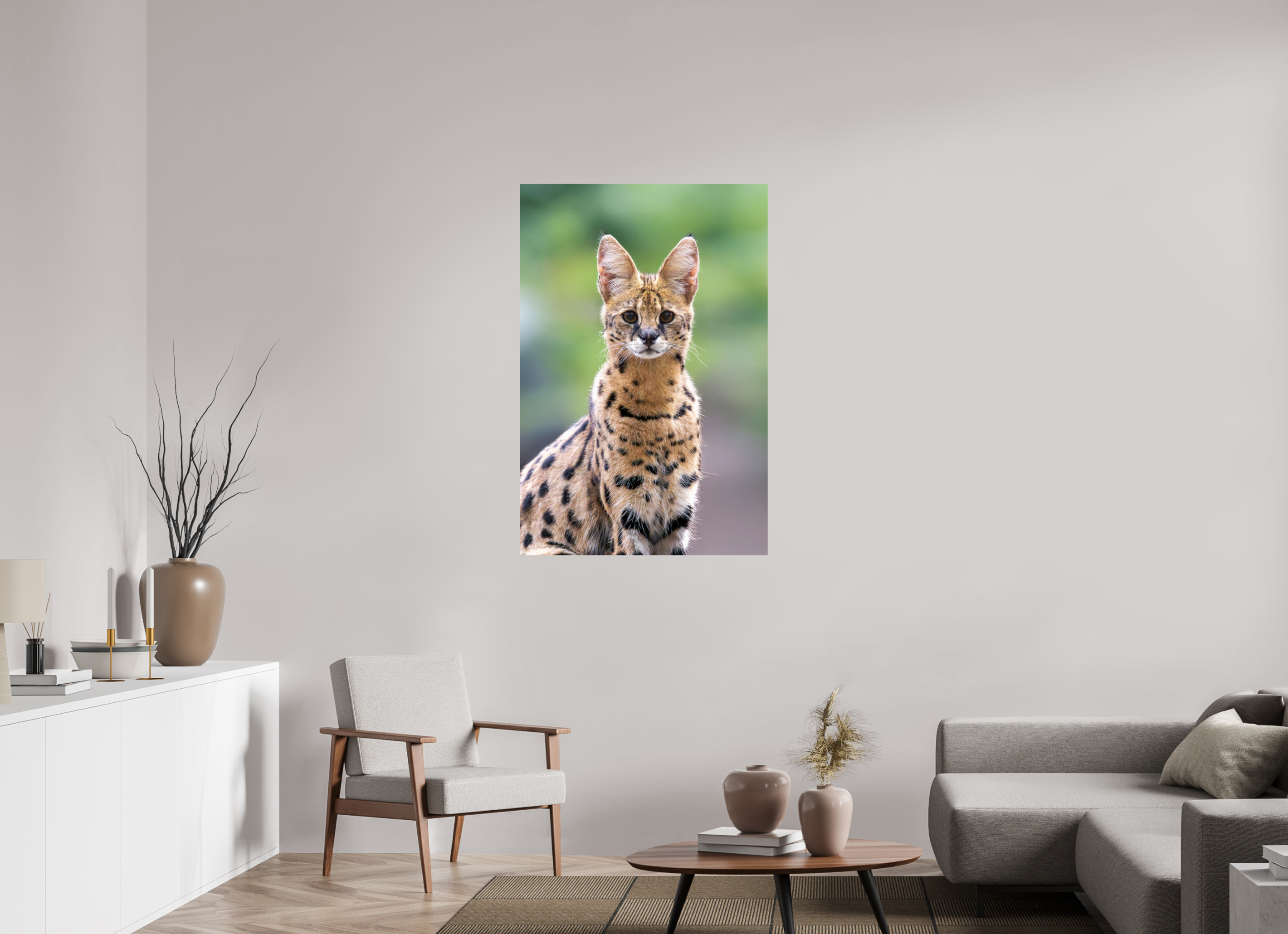 80 x 120 cm, Fine Art Print auf Alu-Dibond Savannah Spirit