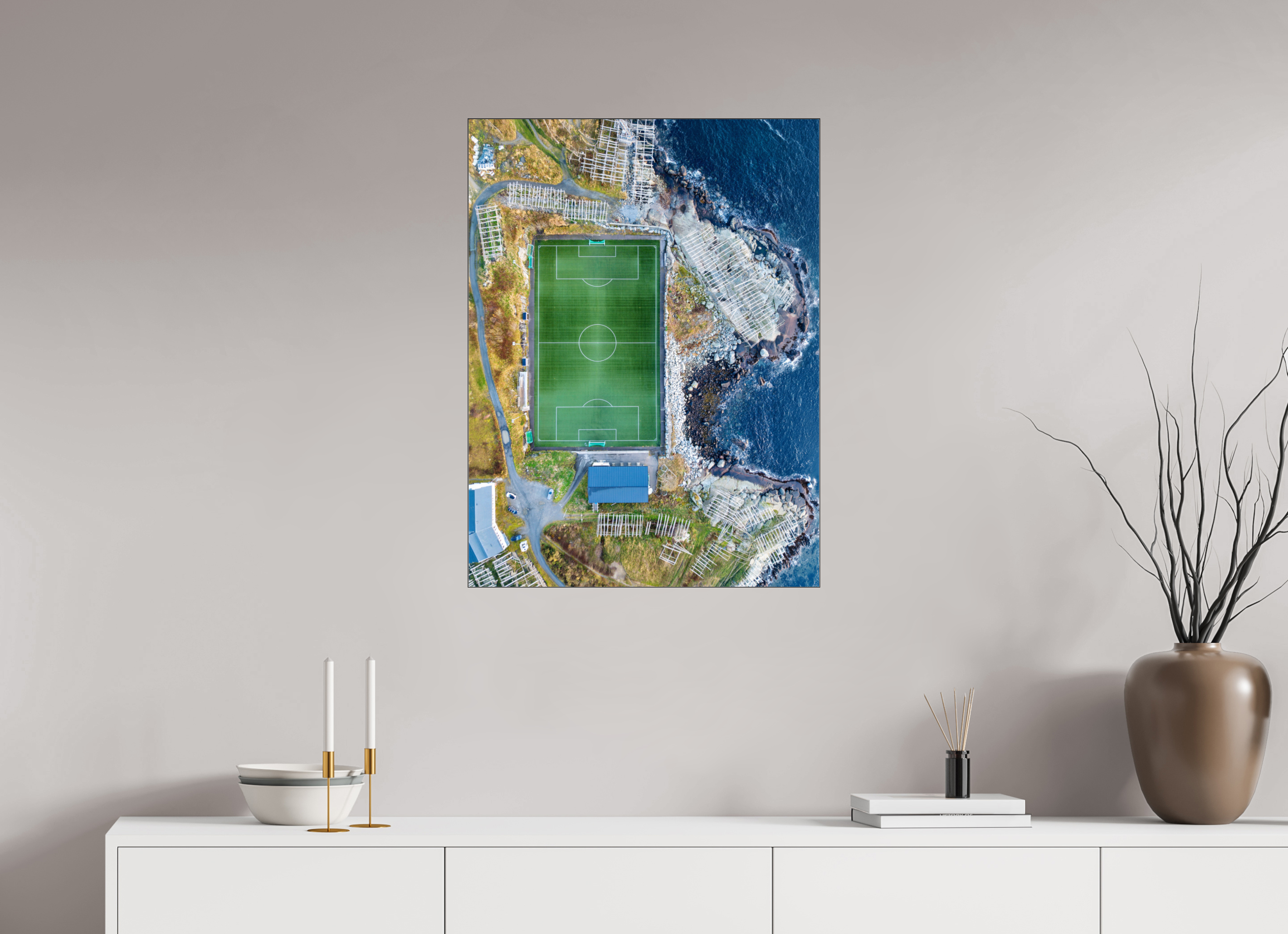 60 x 80 cm, Foto-Abzug hinter Acrylglas glänzend Play by the Sea