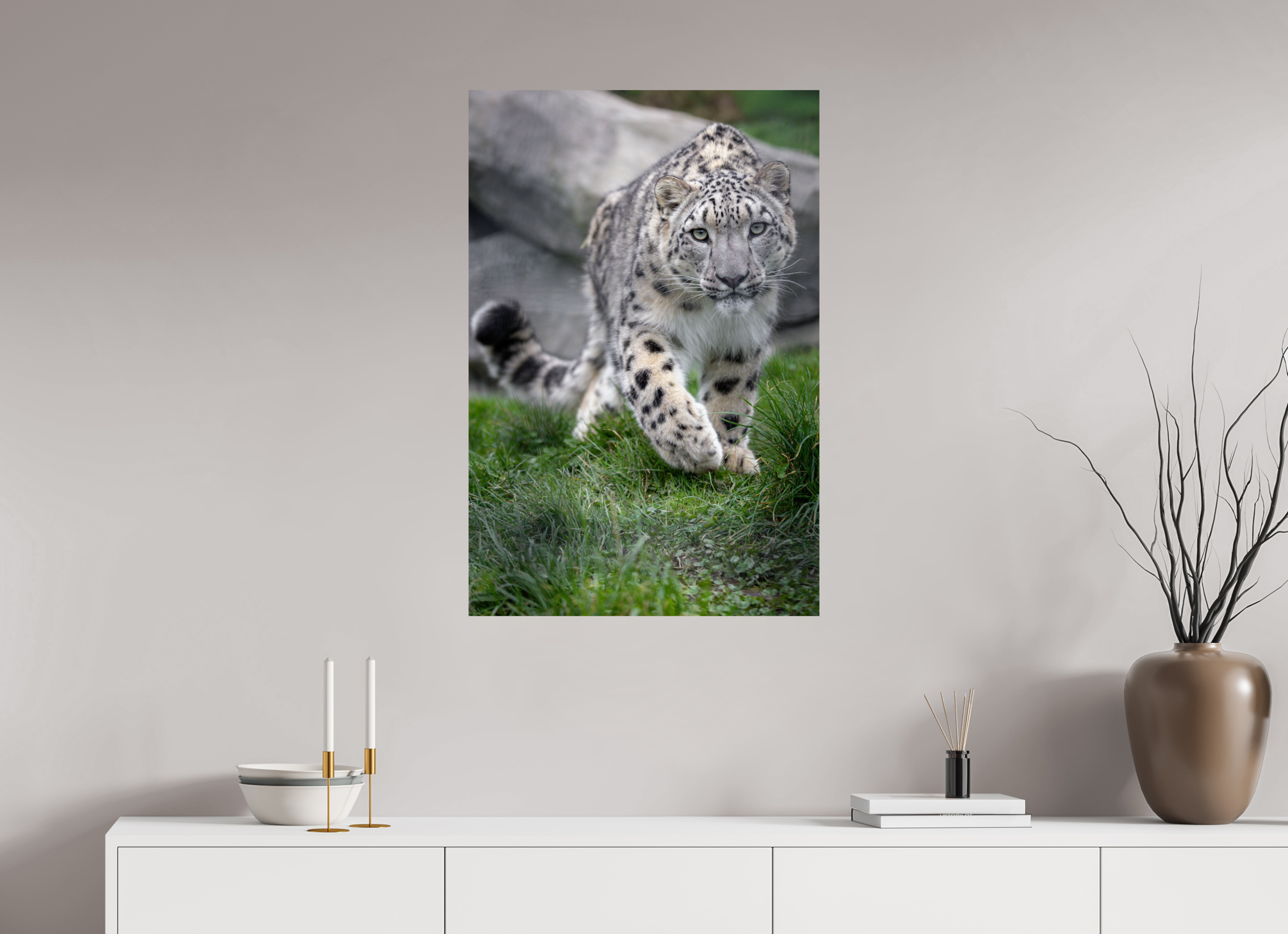 60 x 90 cm, Fine Art Print auf Alu-Dibond Curious Hunter