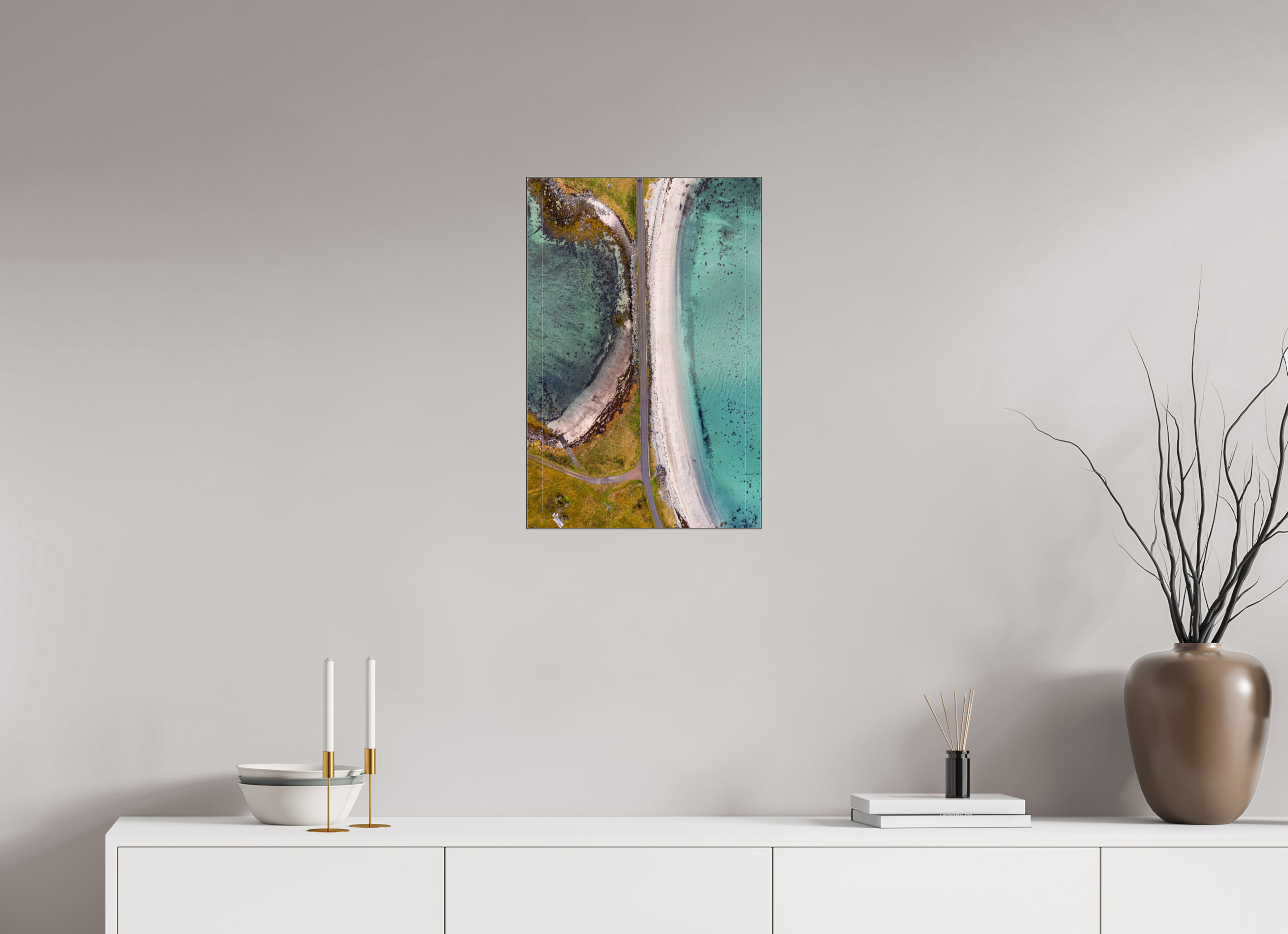 40 x 60 cm, Foto-Abzug hinter Acrylglas glänzend Between the Bays