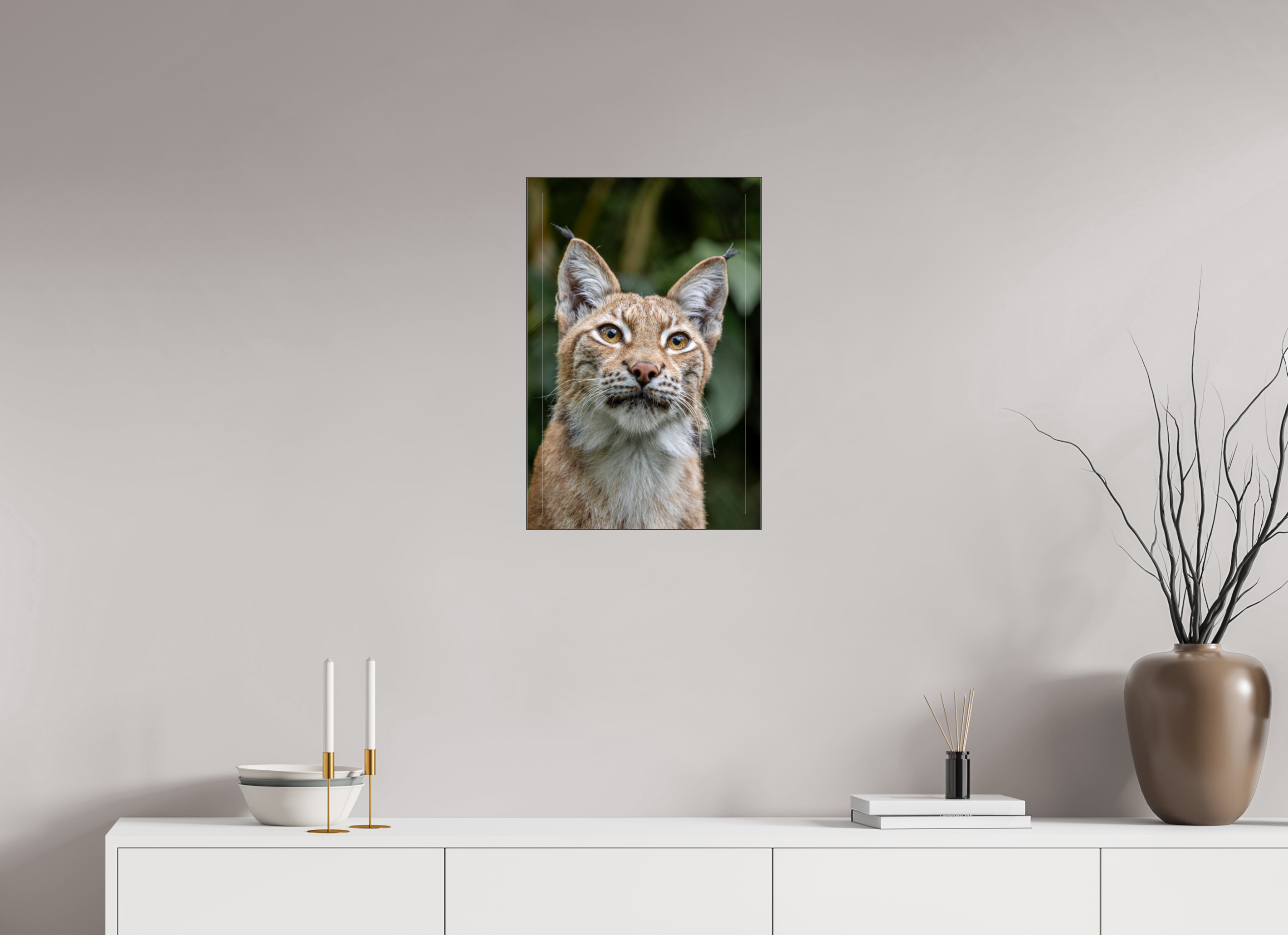 40 x 60 cm, Foto-Abzug hinter Acrylglas glänzend Forest Eyes