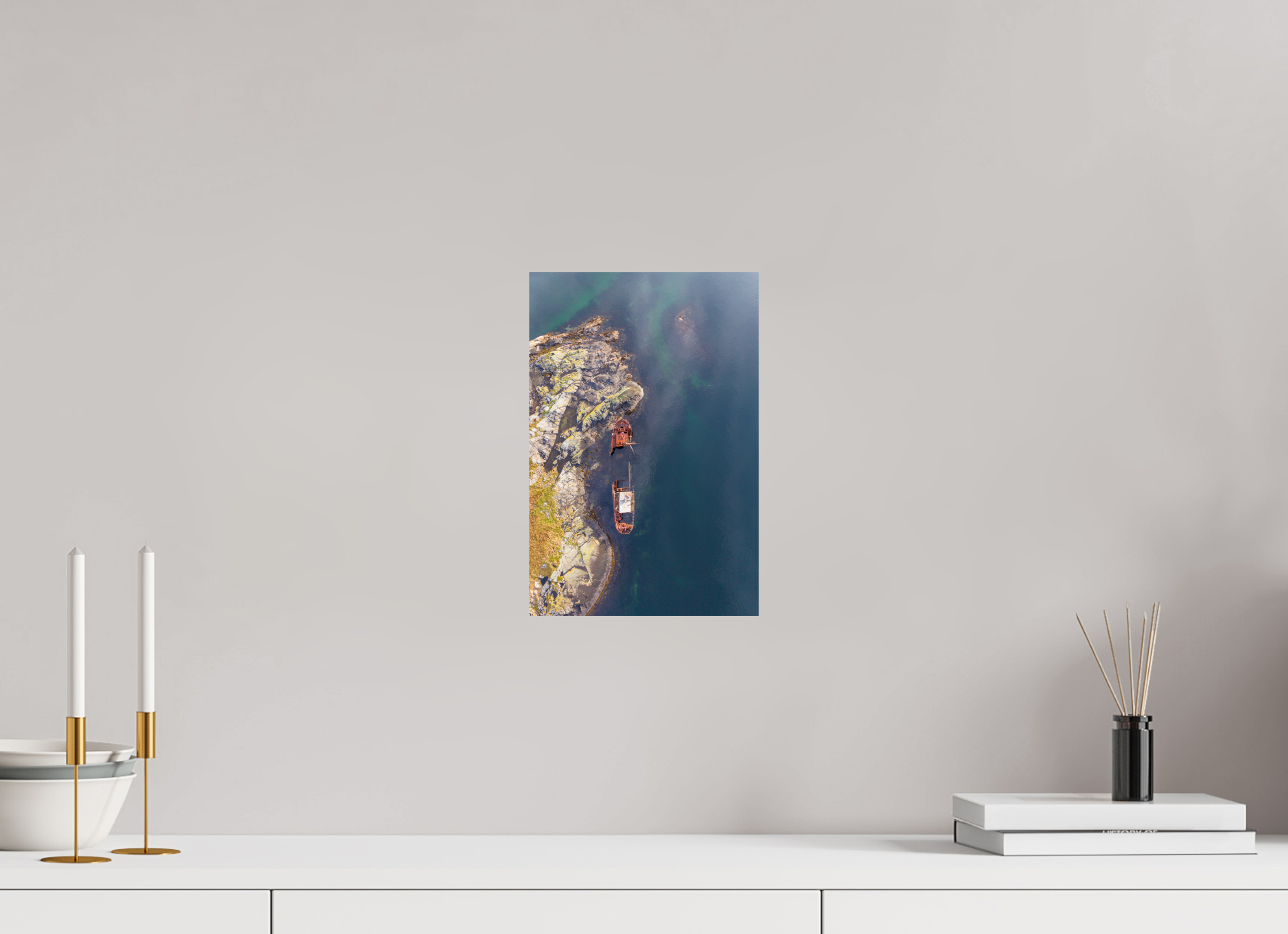 20 x 30 cm, Fine Art Print auf Alu-Dibond Coastal Relic