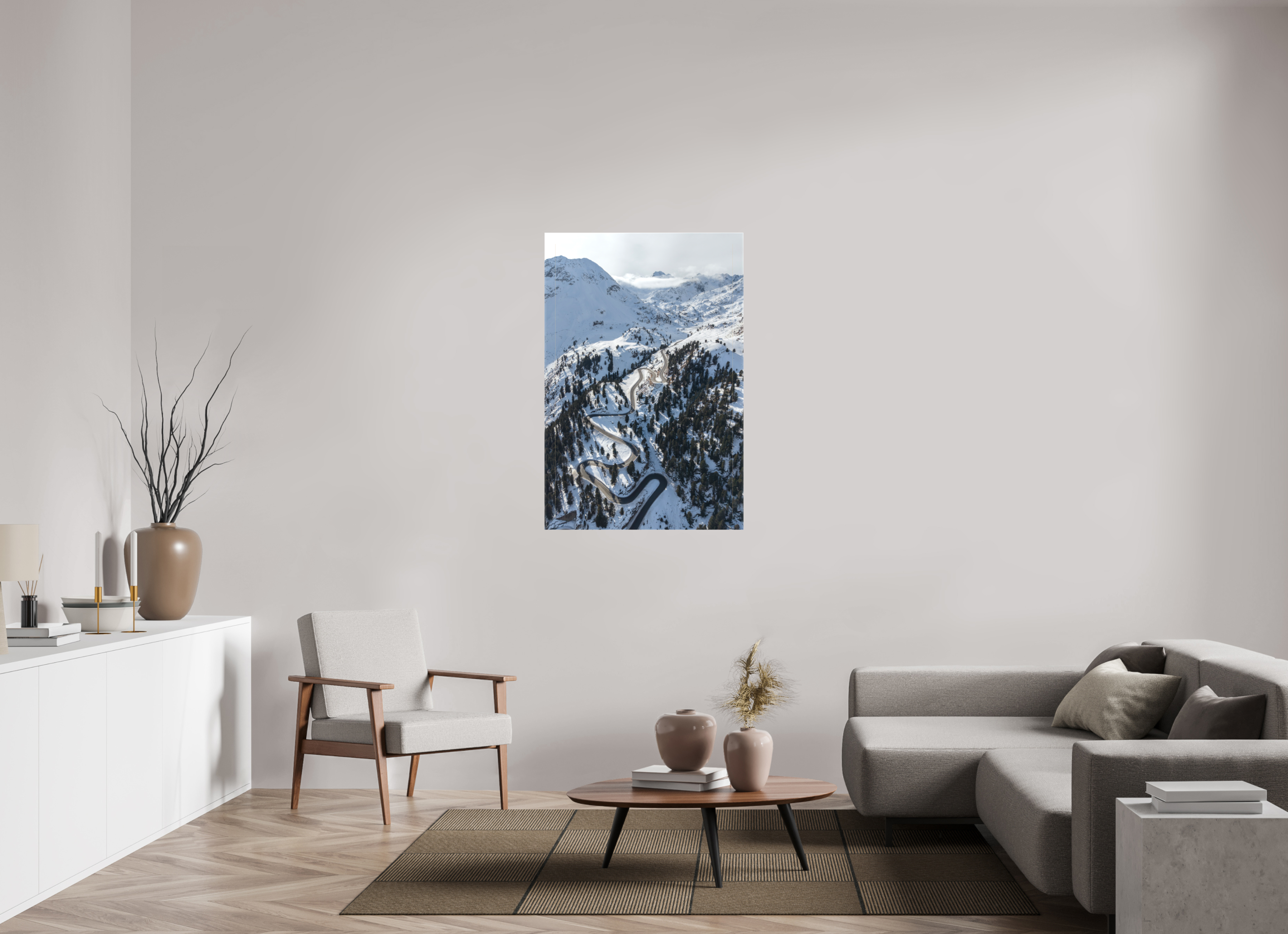 80 x 120 cm, Leinwand Road to the Summit