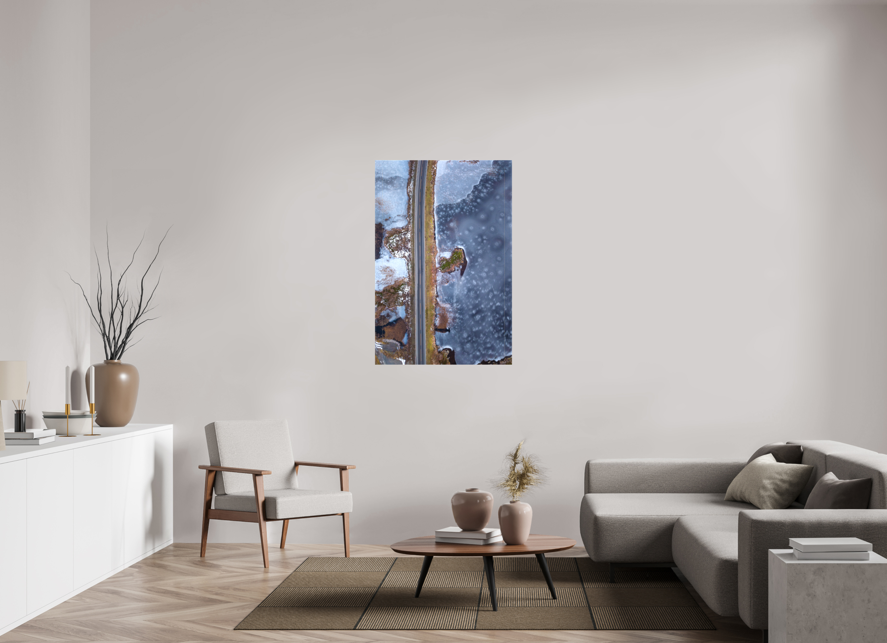 80 x 120 cm, Leinwand Frozen Path