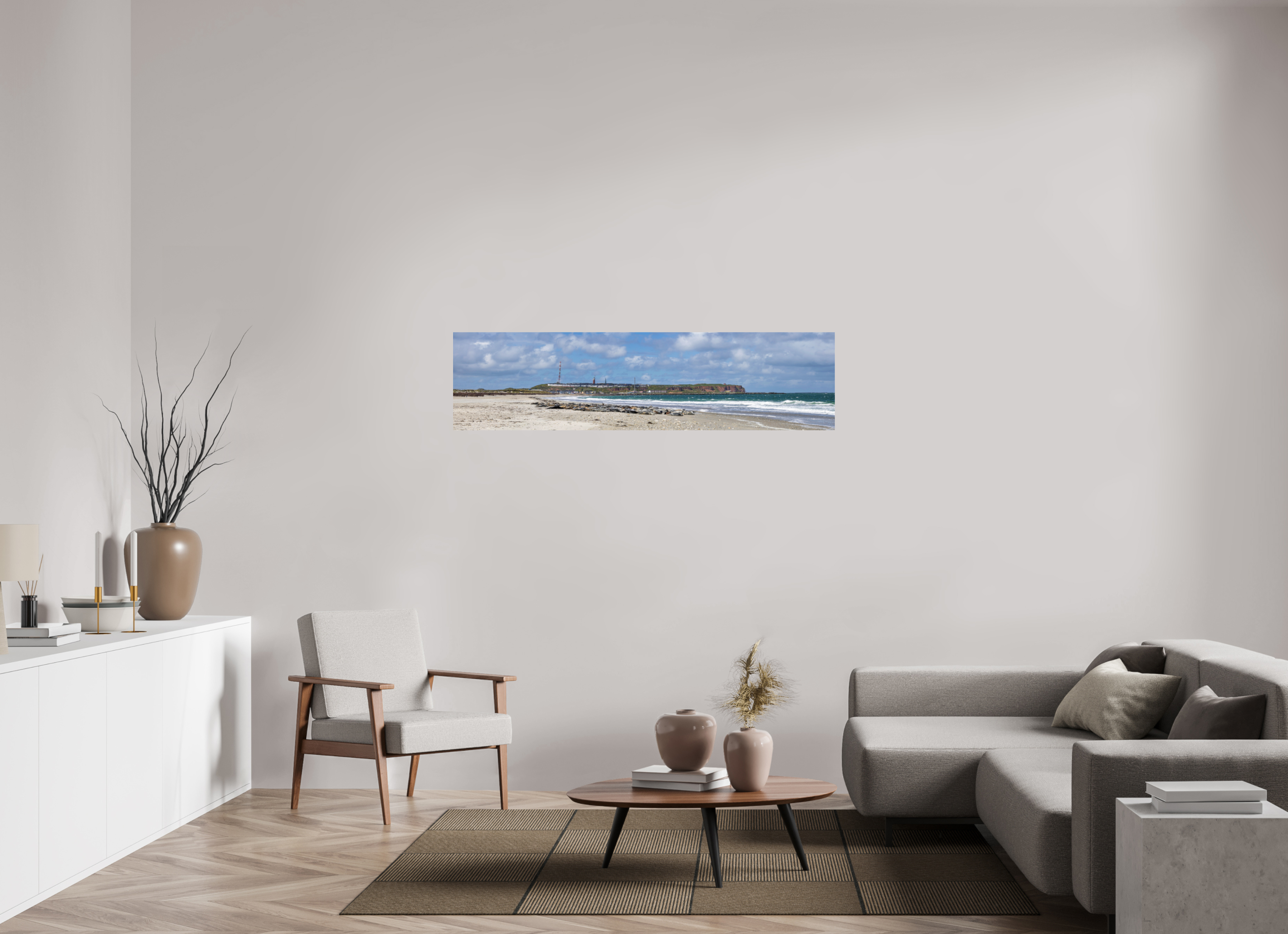 155,7 x 40 cm, Fine Art Print auf Alu-Dibond Where the Wild Coast Rests
