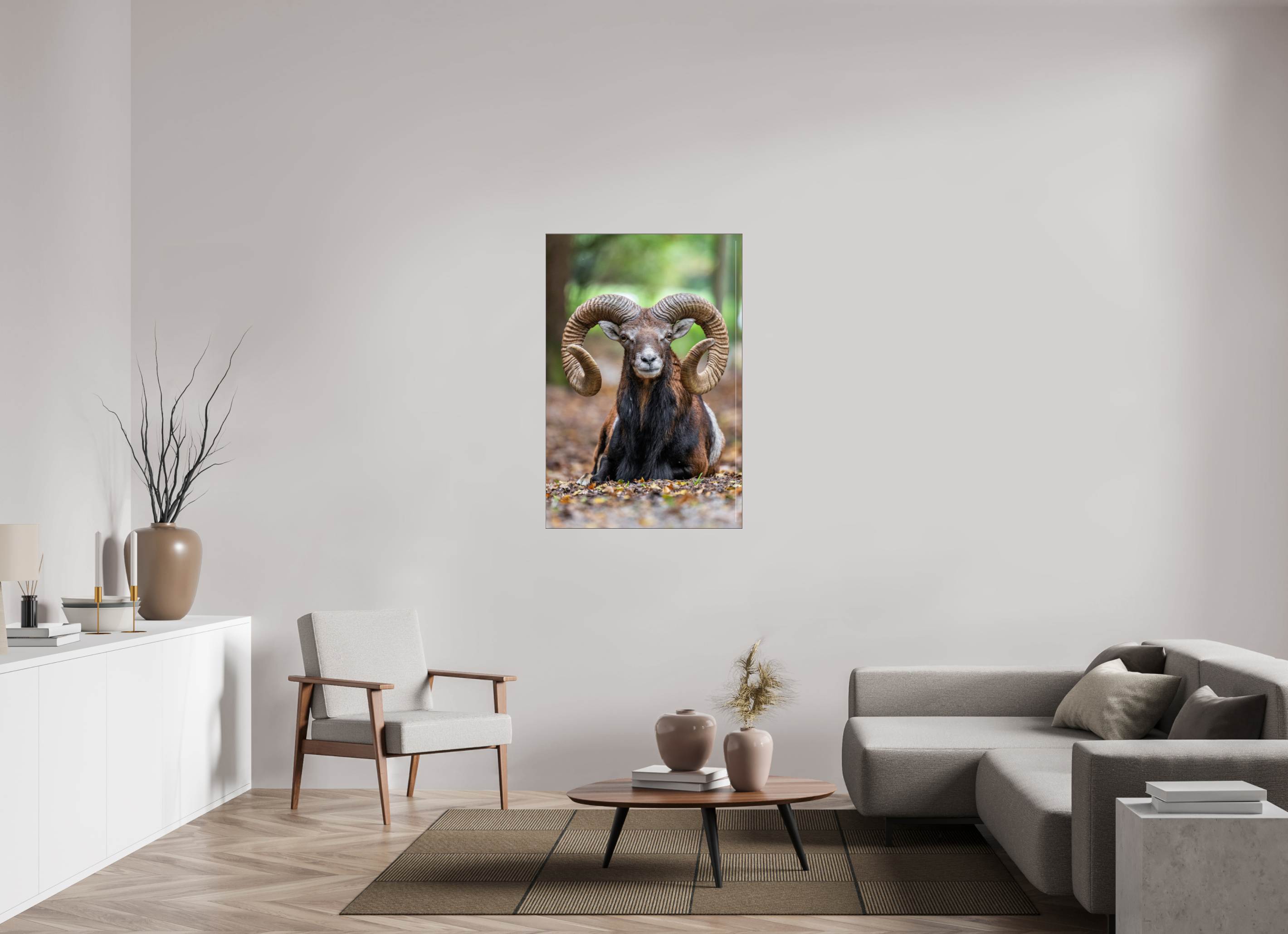 80 x 120 cm, Foto-Abzug hinter Acrylglas glänzend Majestic Rest