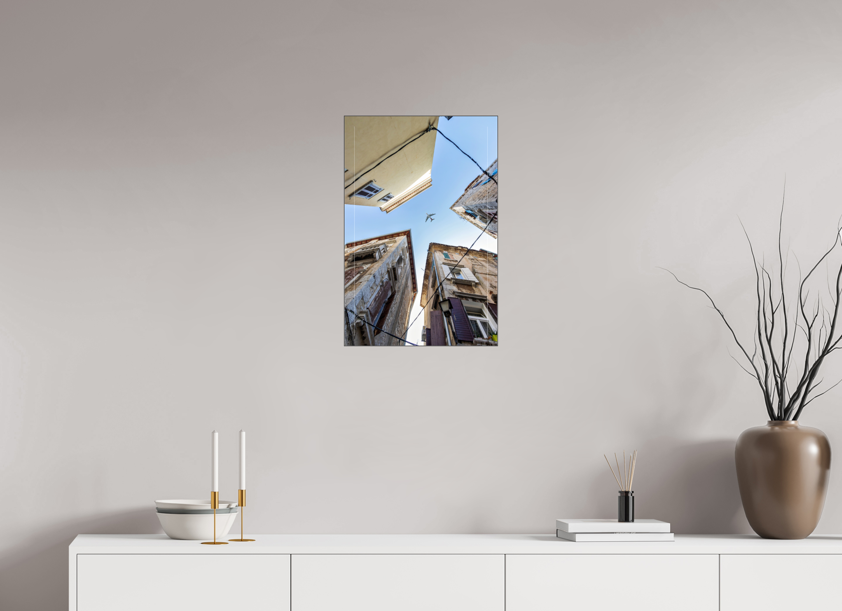 40 x 60 cm, Foto-Abzug hinter Acrylglas glänzend Urban Flight
