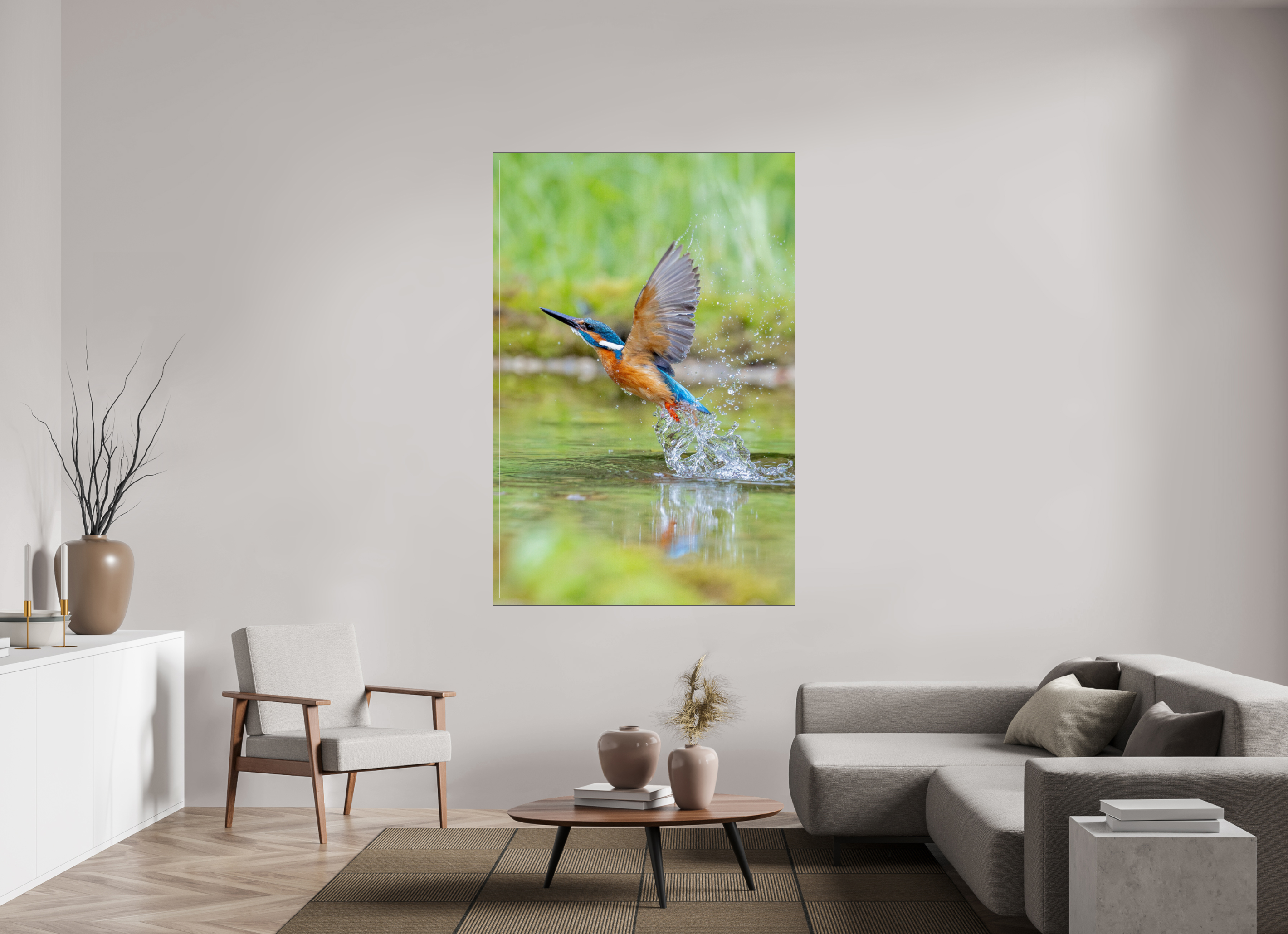 120 x 180 cm, Foto-Abzug hinter Acrylglas glänzend Splash of Freedom