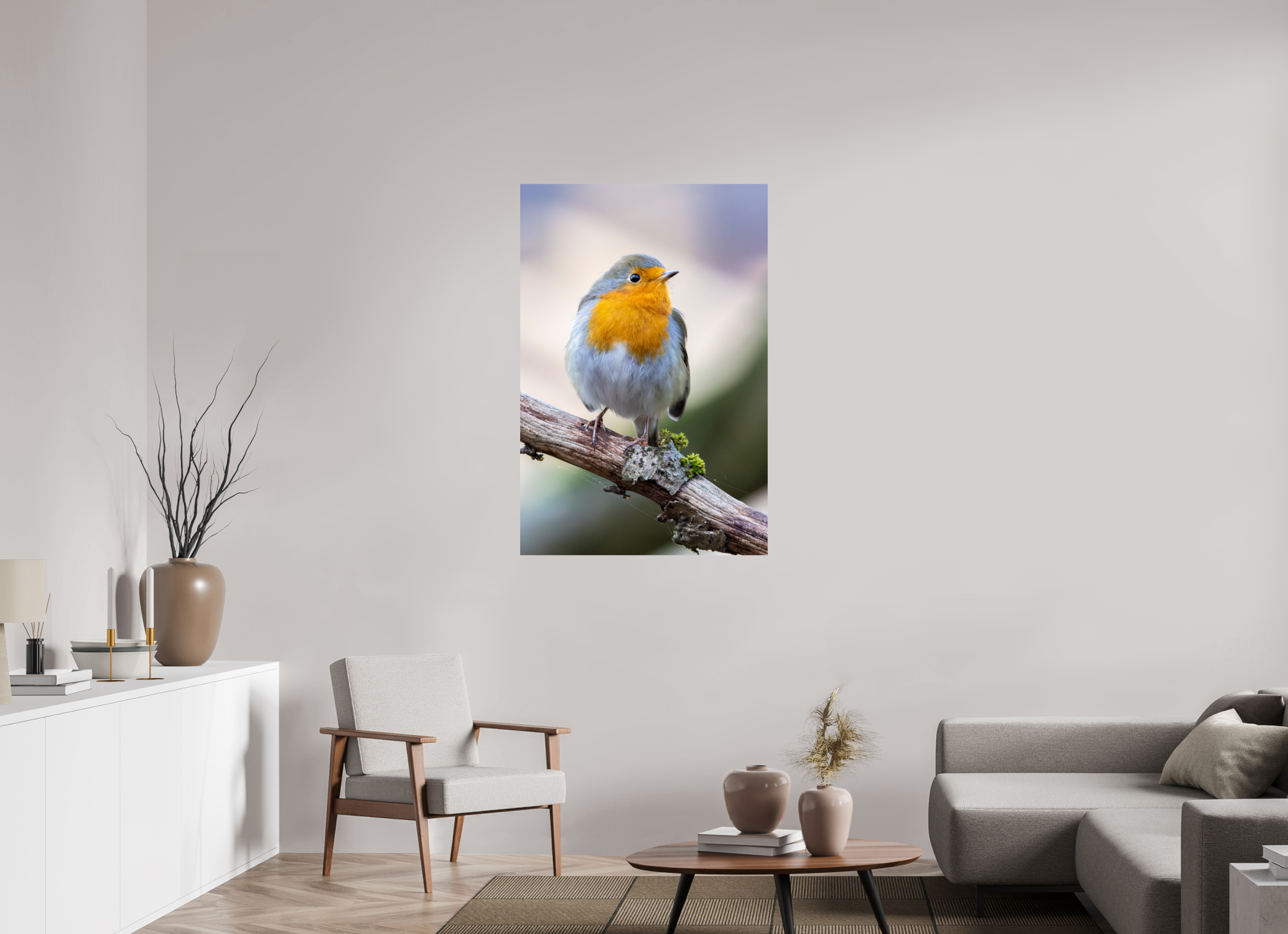 80 x 120 cm, Fine Art Print auf Alu-Dibond Perched in Light