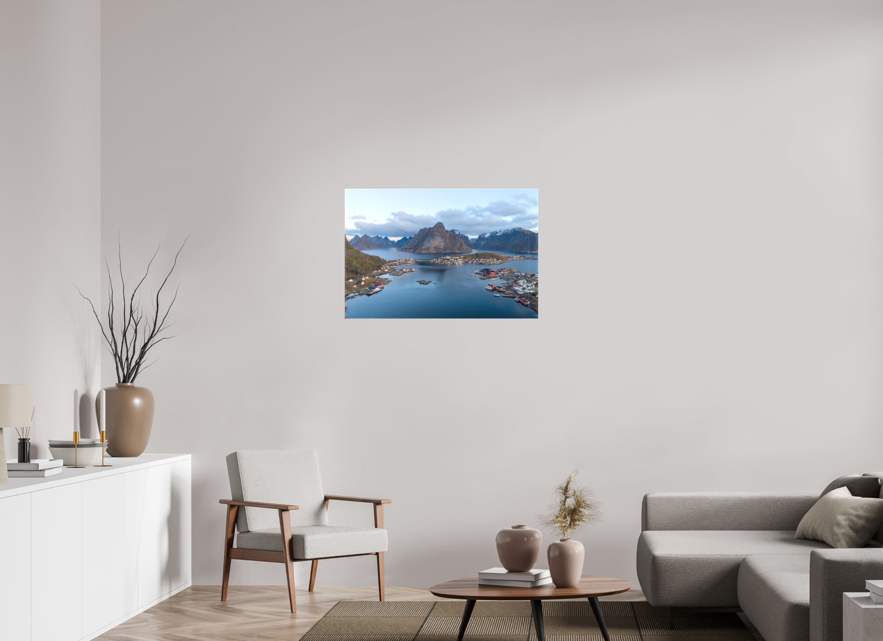 90 x 60 cm, Leinwand Between Sea and Peaks