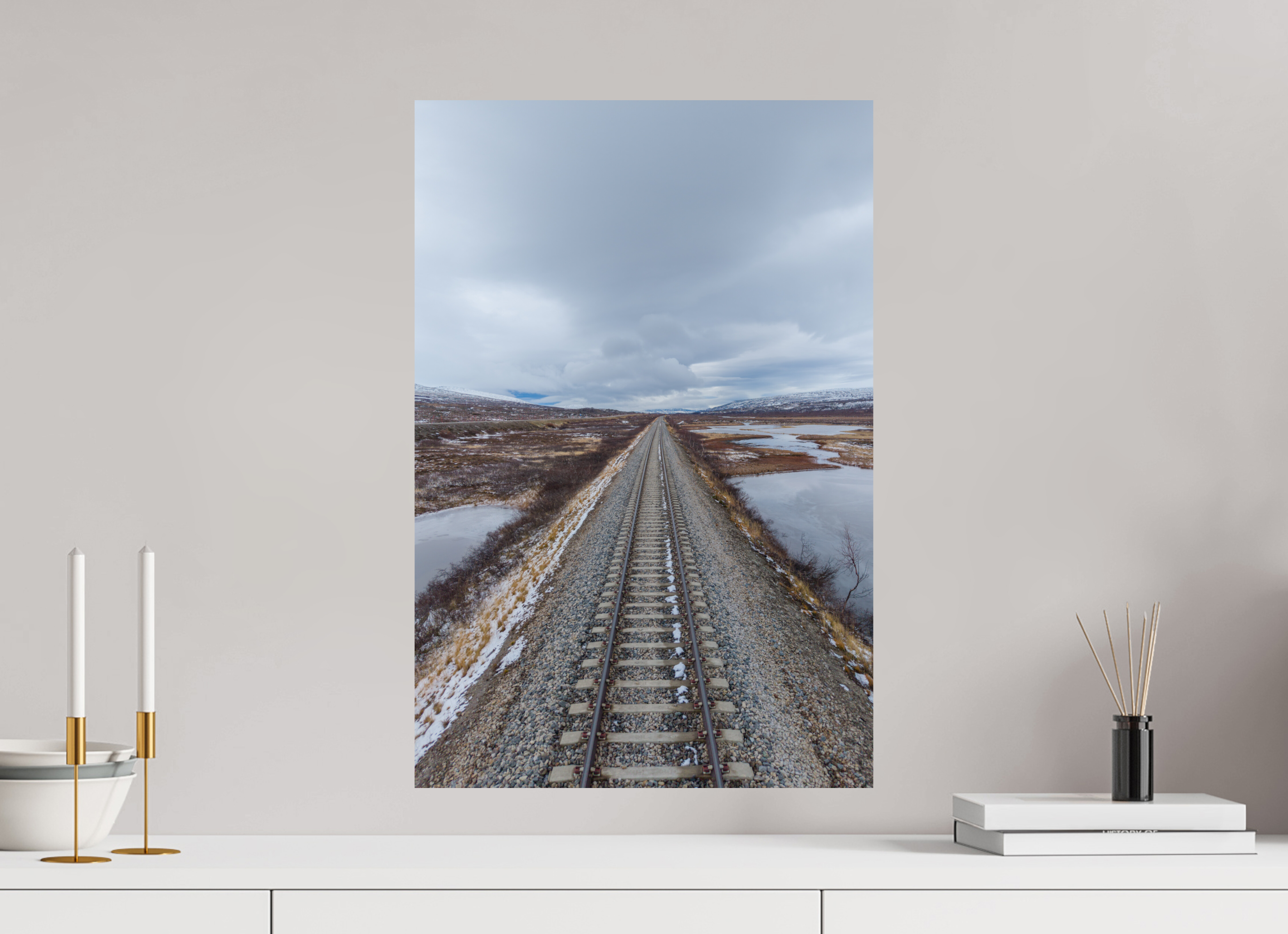 40 x 60 cm, Fine Art Print auf Alu-Dibond Endless Tracks