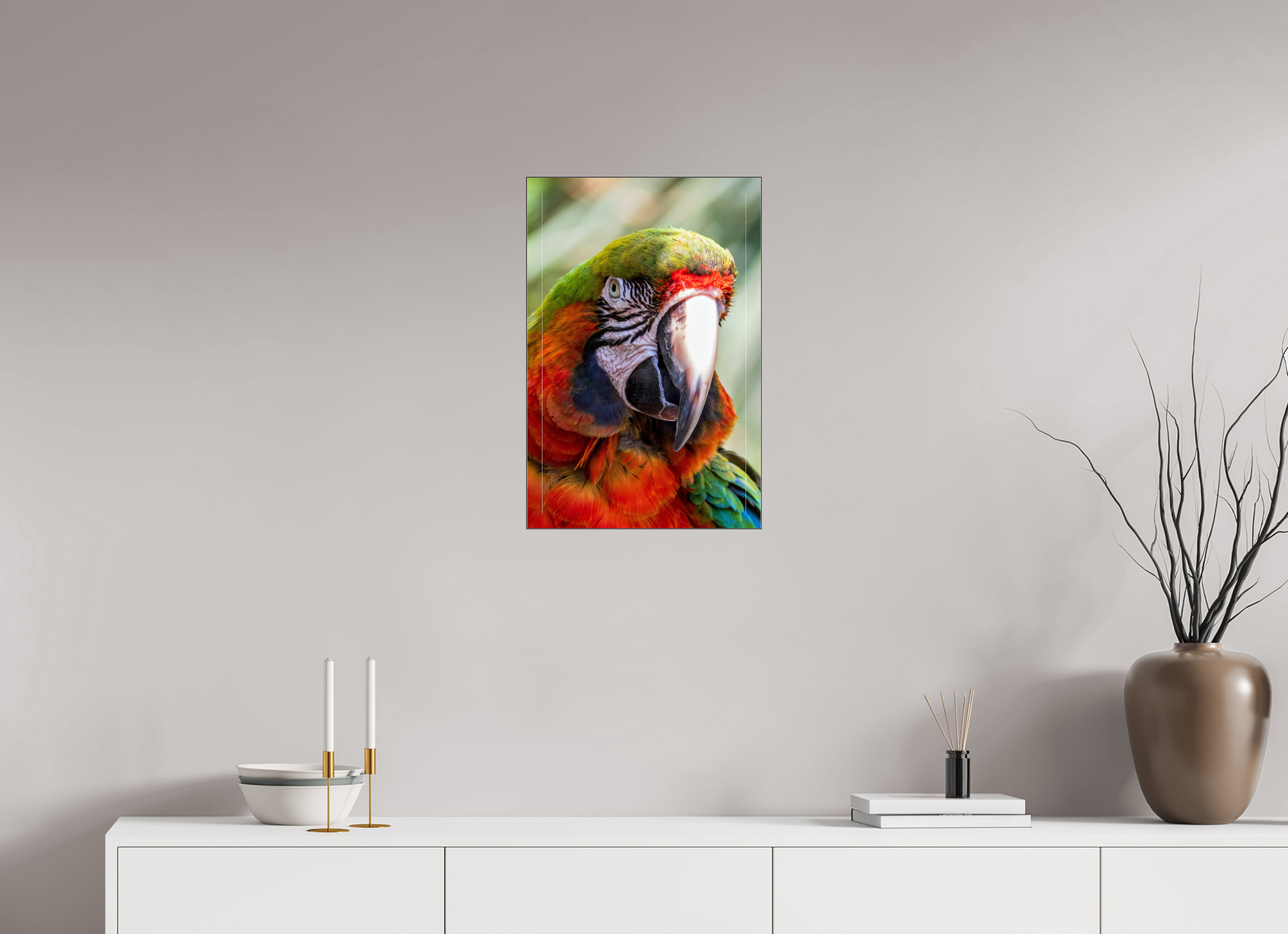 40 x 60 cm, Foto-Abzug hinter Acrylglas glänzend Vivid Portrait