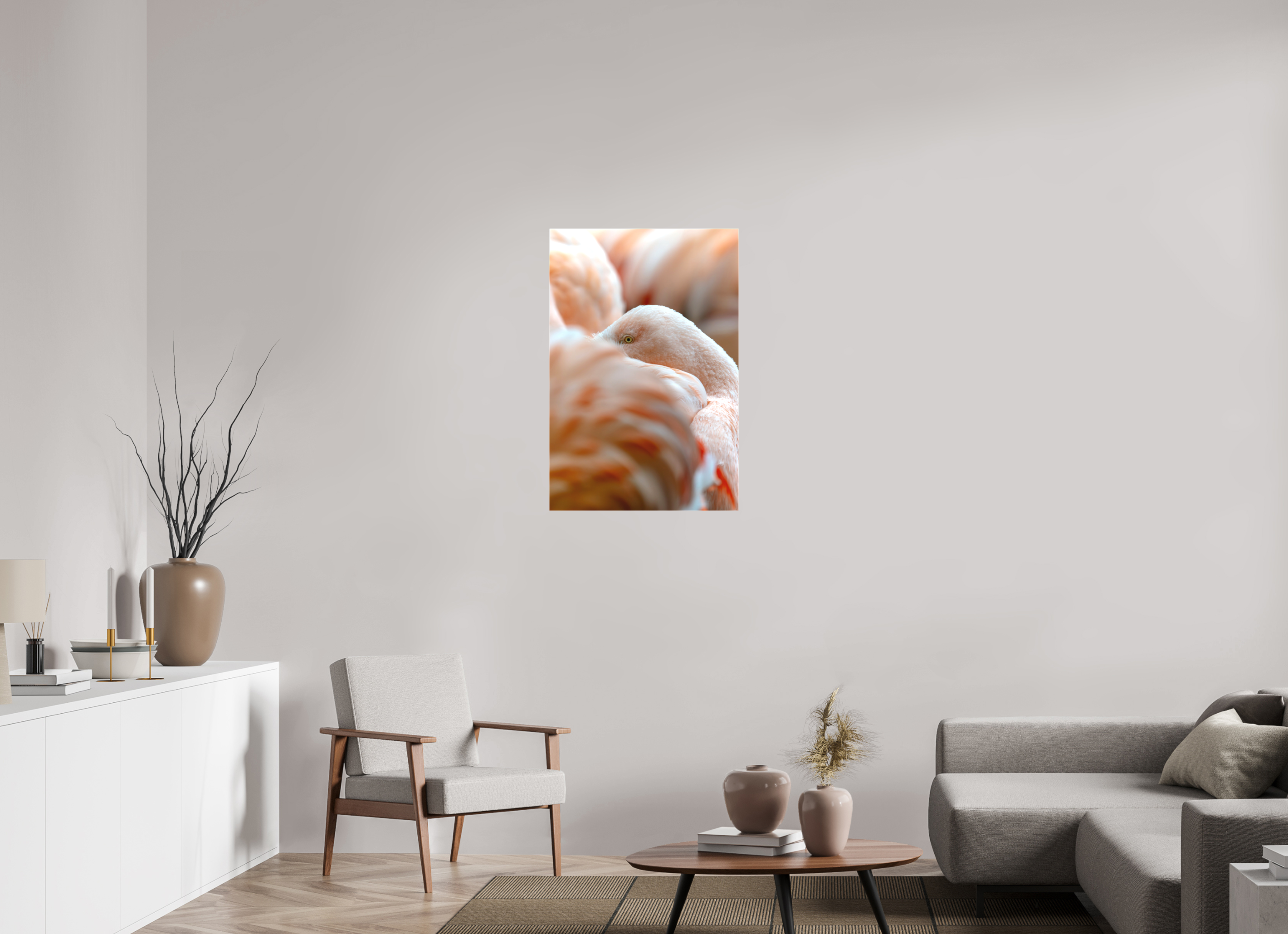 60 x 90 cm, Leinwand Among the Flock
