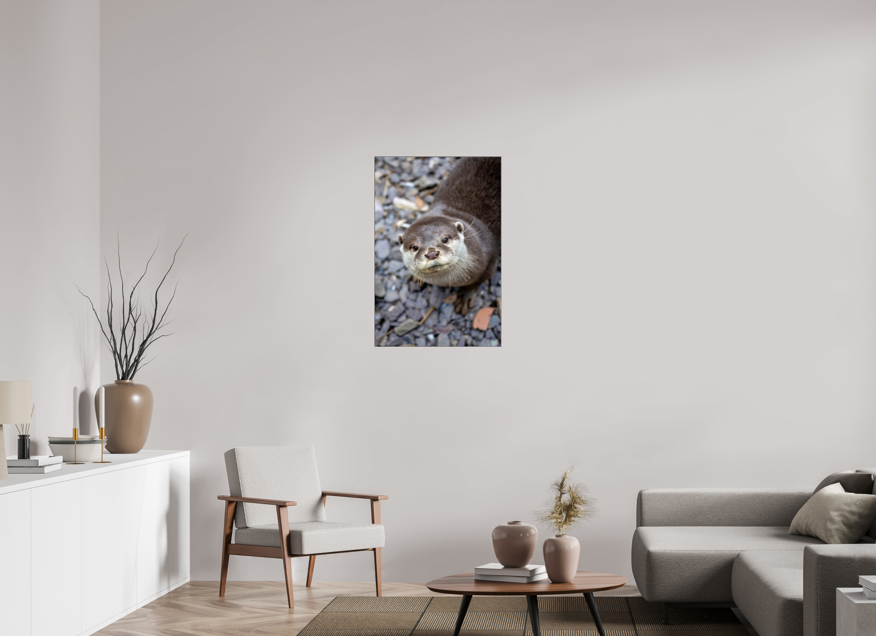 60 x 90 cm, Foto-Abzug hinter Acrylglas glänzend Hello There