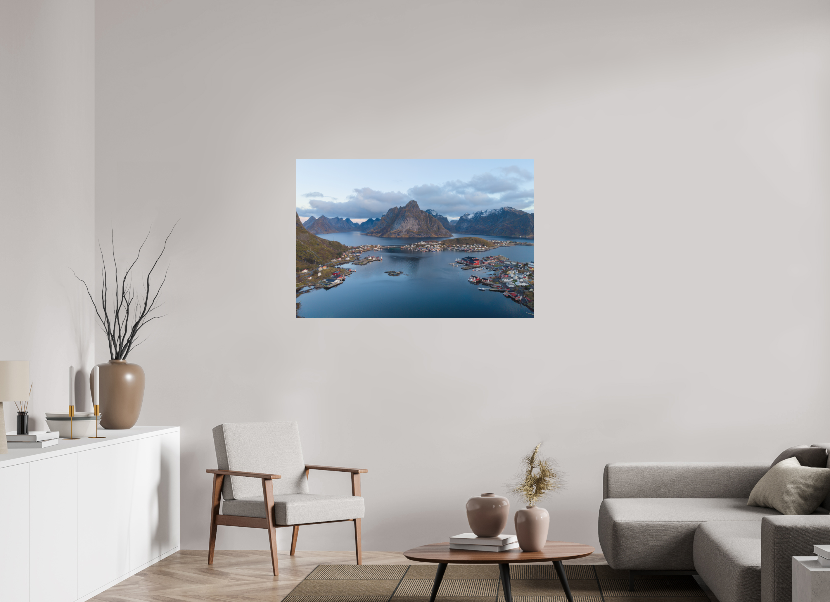 120 x 80 cm, Fine-Art Matt Between Sea and Peaks