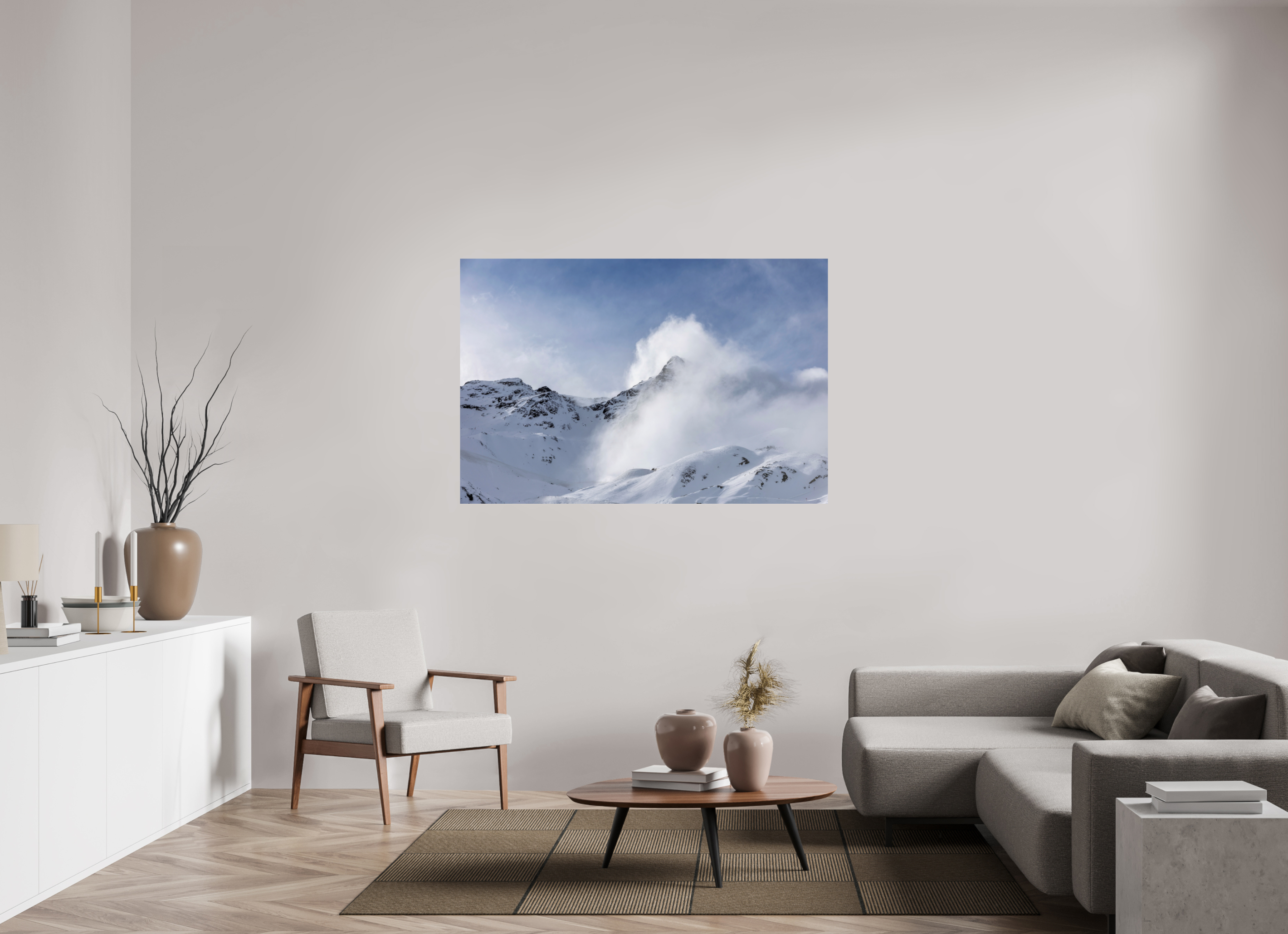 150 x 100 cm, Fine Art Print auf Alu-Dibond Summit Drift